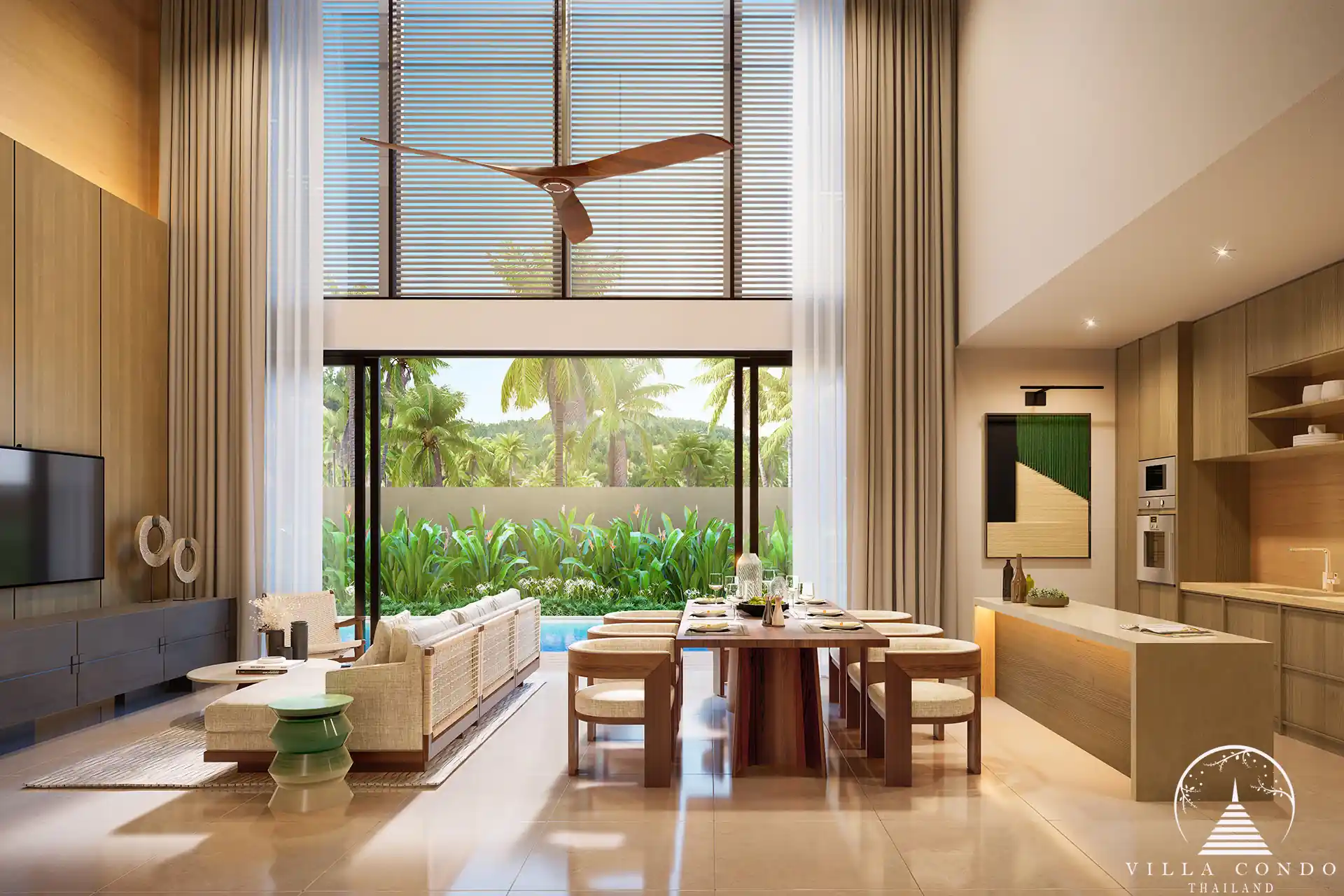 Elegant Interior of Balco Bangtao Beach Villa Elegant interior of a Balco Bangtao Beach villa.