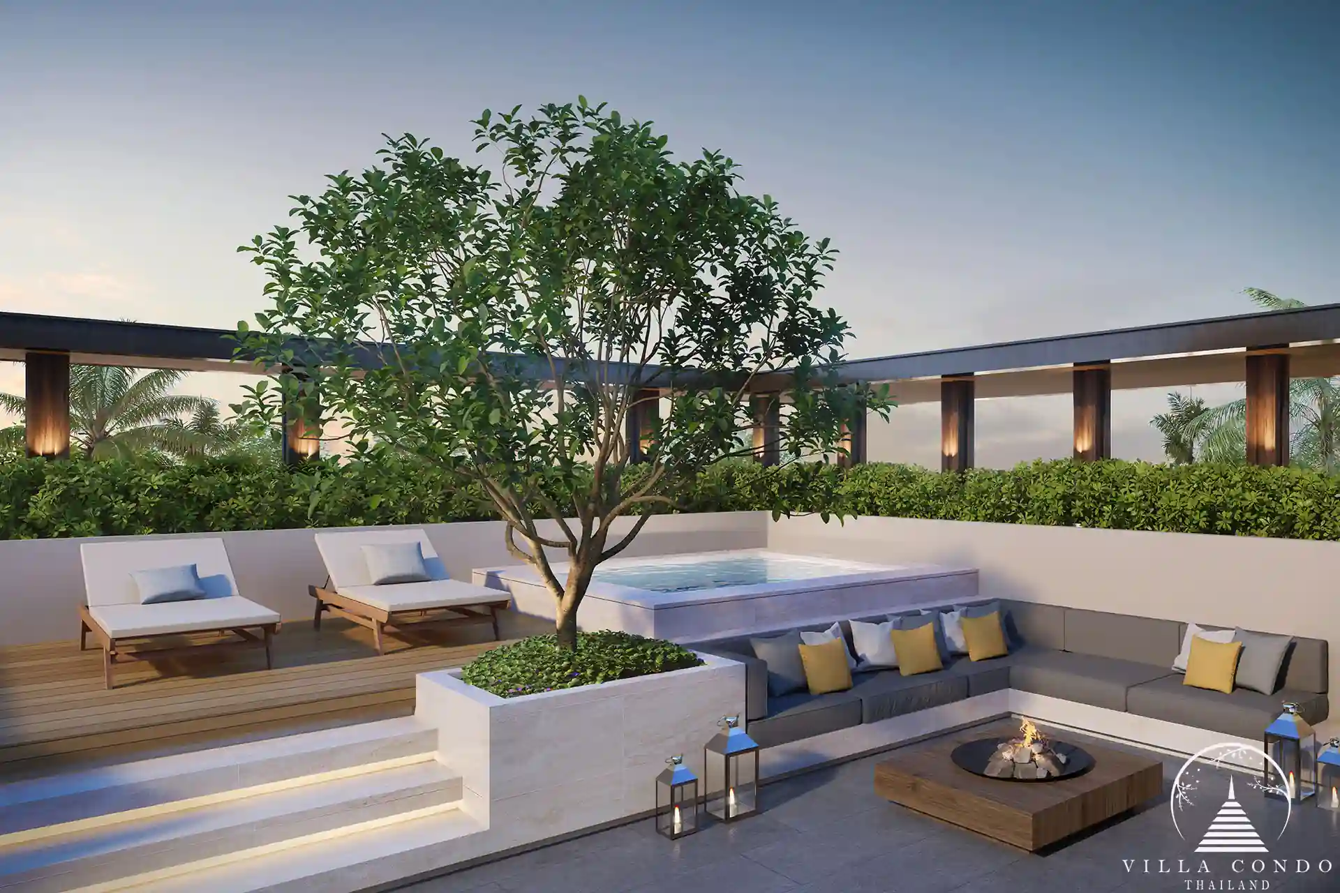 Beautiful Outdoor Area of Balco Bangtao Beach Villa Beautiful outdoor area of a Balco Bangtao Beach villa.