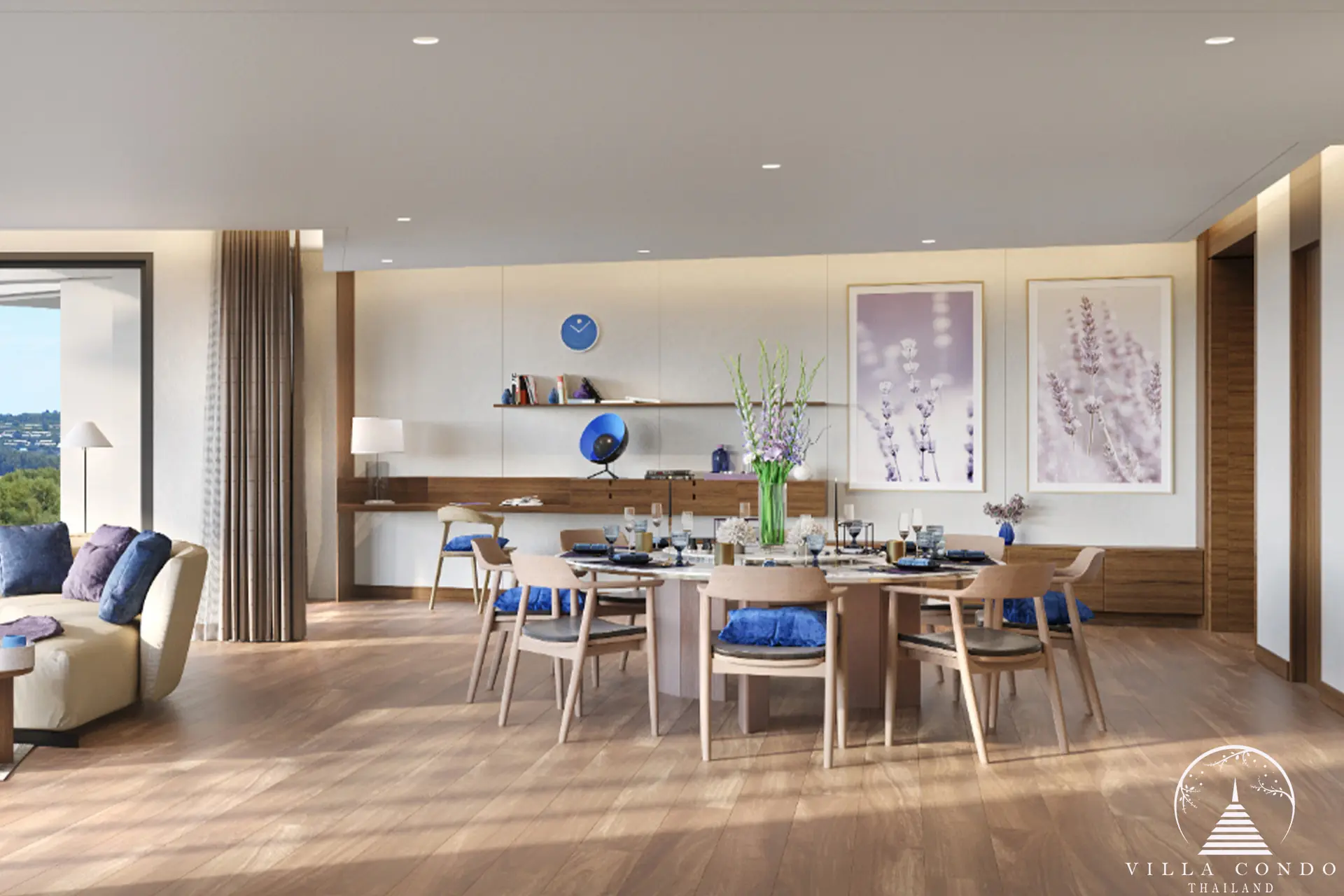Luxurious interiors of Banyan Tree Seaview Residences.