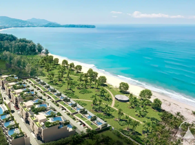Landscaped garden area in Banyan Tree Seaview Residences.