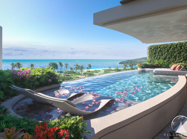 Exterior view of Banyan Tree Seaview Residences showcasing modern architecture.