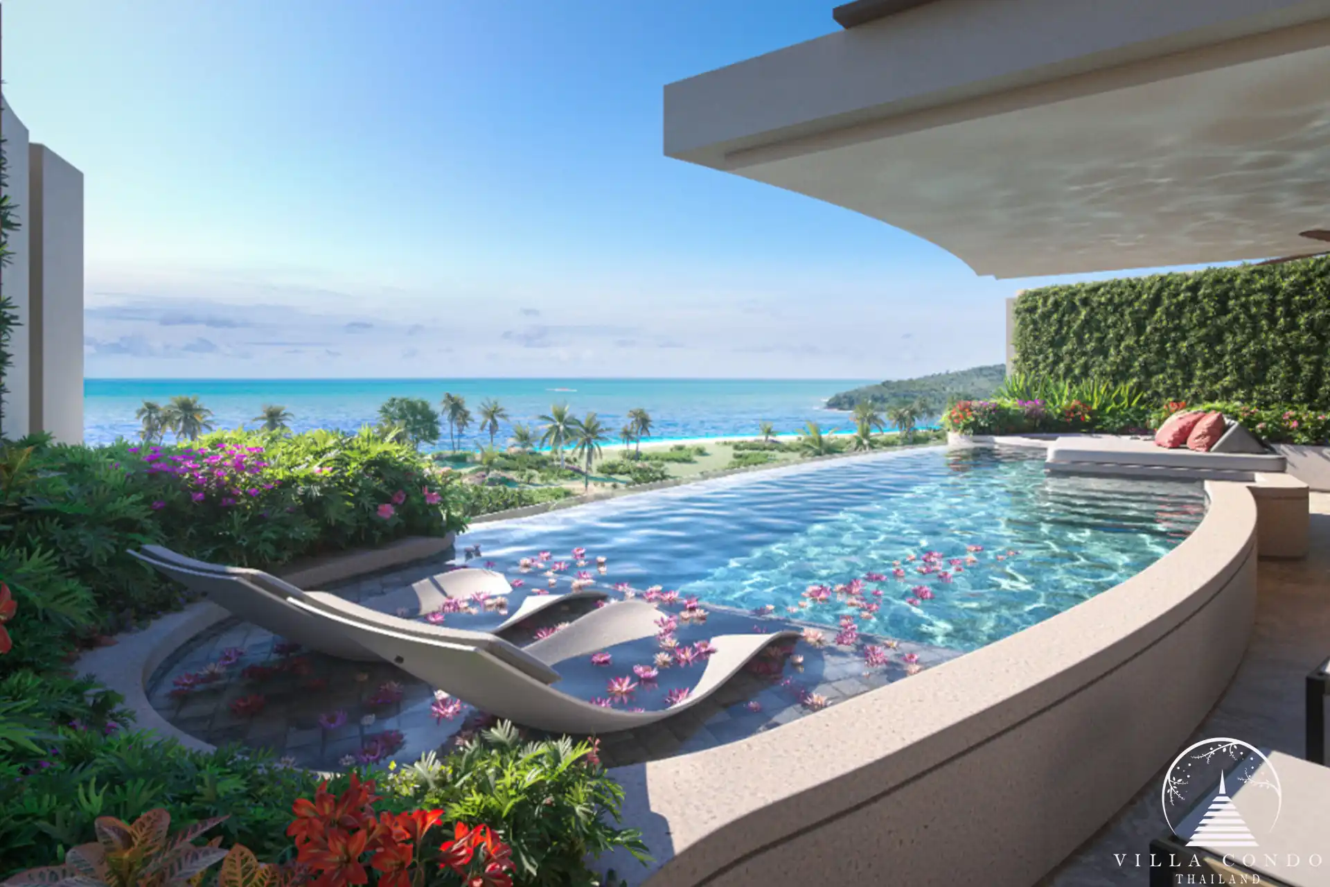 Exterior view of Banyan Tree Seaview Residences showcasing modern architecture.