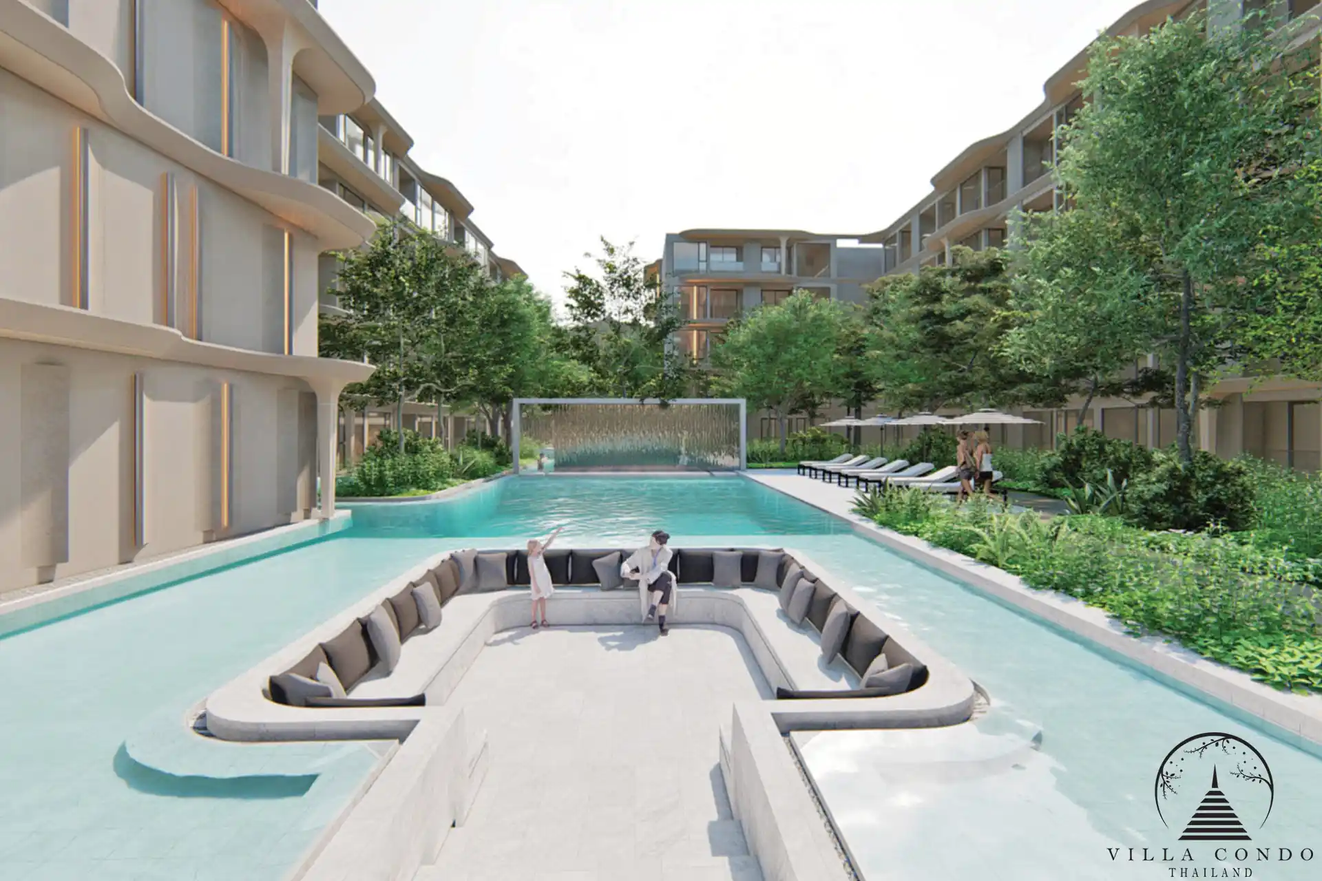 Comfortable Common Area at Bellevue Beachfront Common area at Bellevue Beachfront Condo.