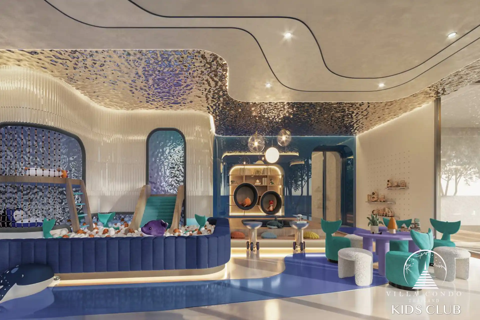 Comfortable Common Area at Bellevue Beachfront Common area at Bellevue Beachfront Condo.