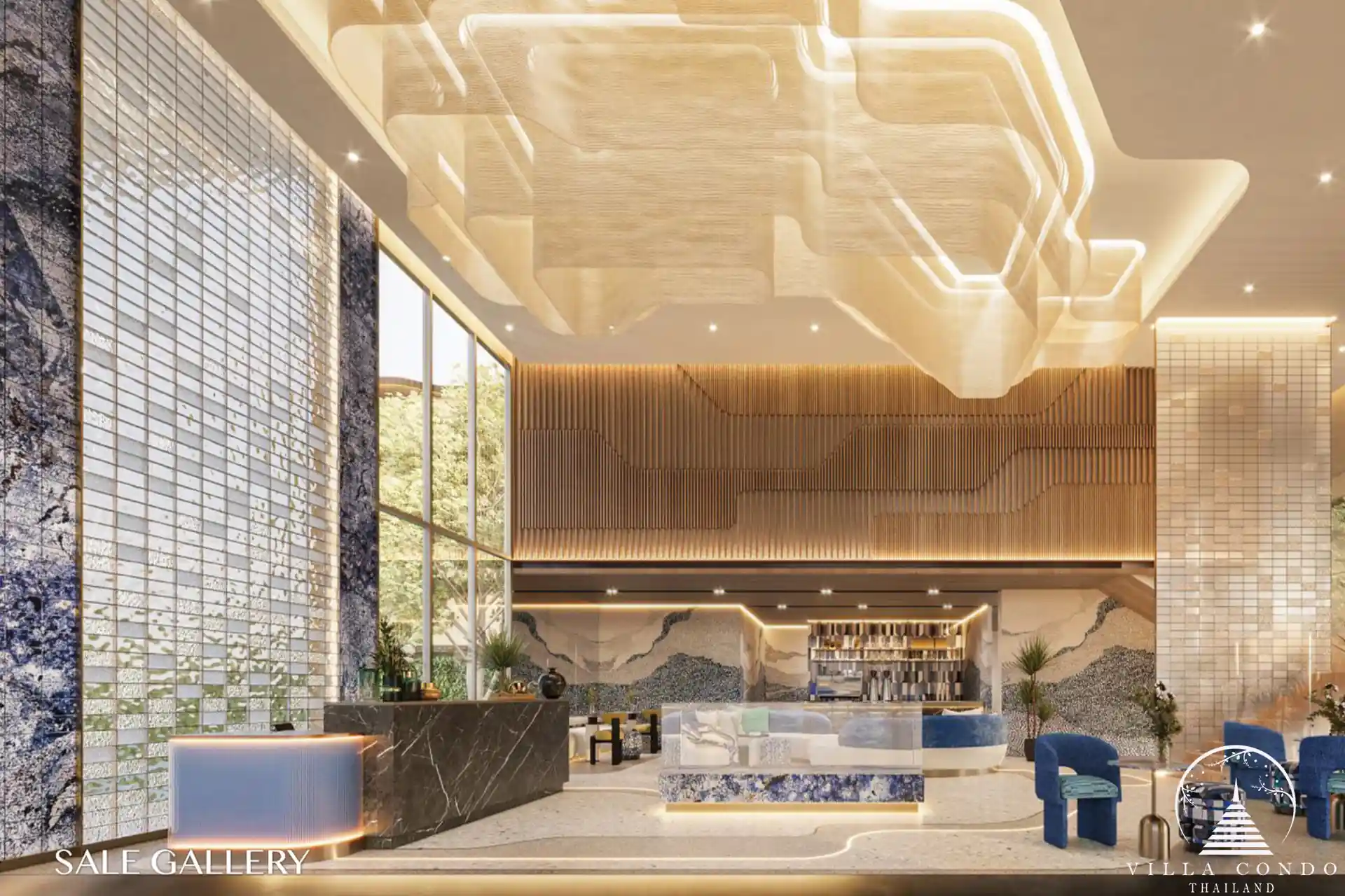 Elegant Lobby at Bellevue Beachfront Lobby of Bellevue Beachfront Condo.