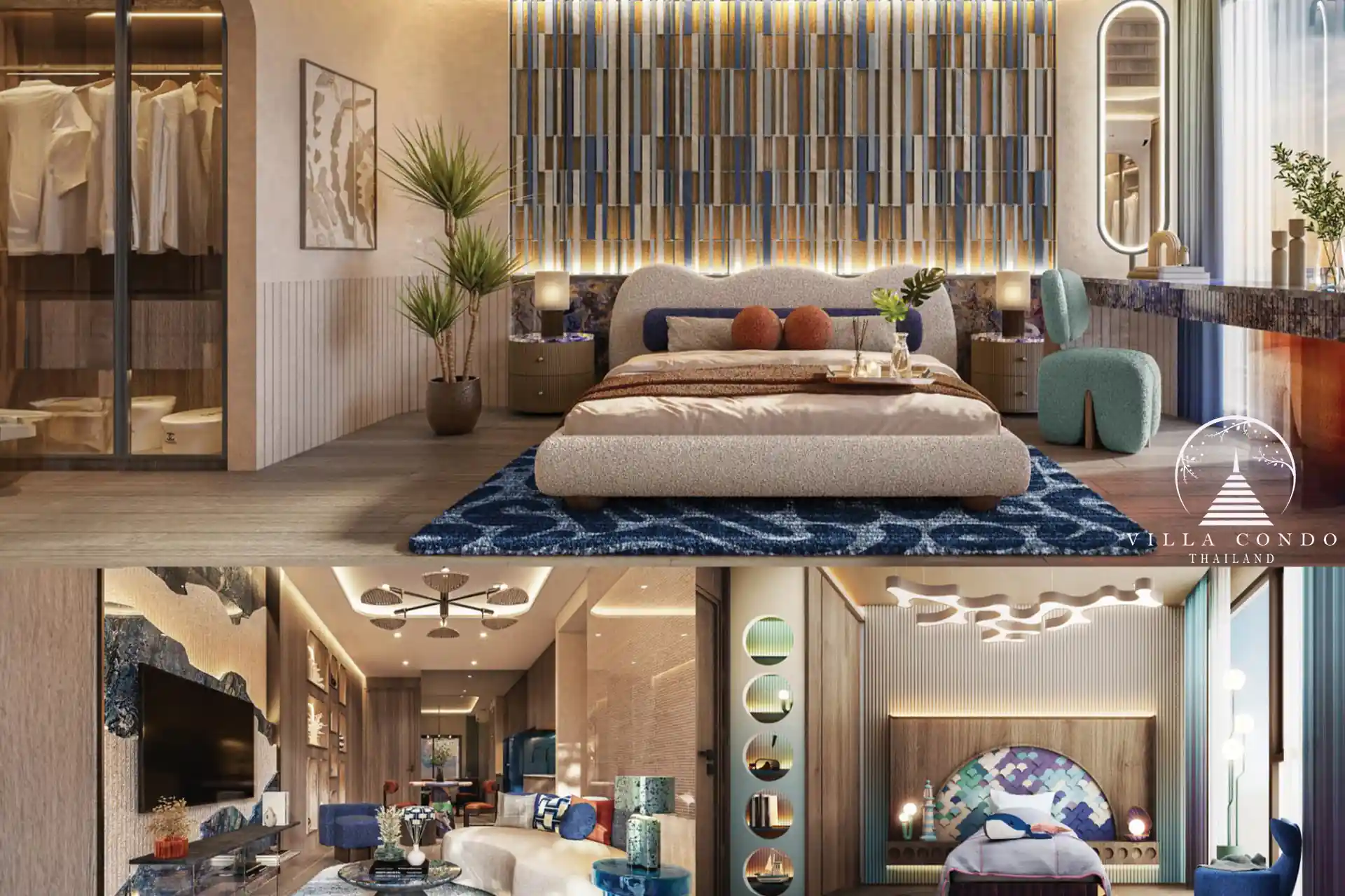 Modern Interior at Bellevue Beachfront Interior of a Bellevue Beachfront Condo unit.