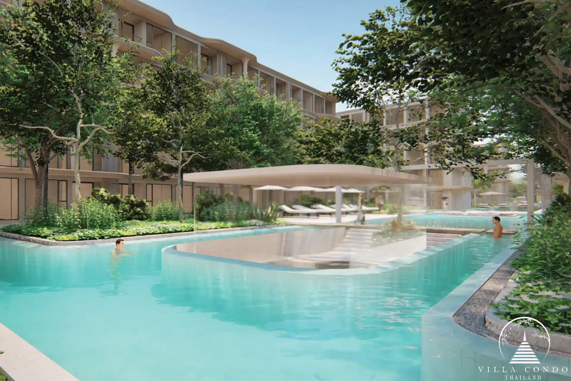 Scenic Outdoor Area at Bellevue Beachfront Outdoor area at Bellevue Beachfront Condo.