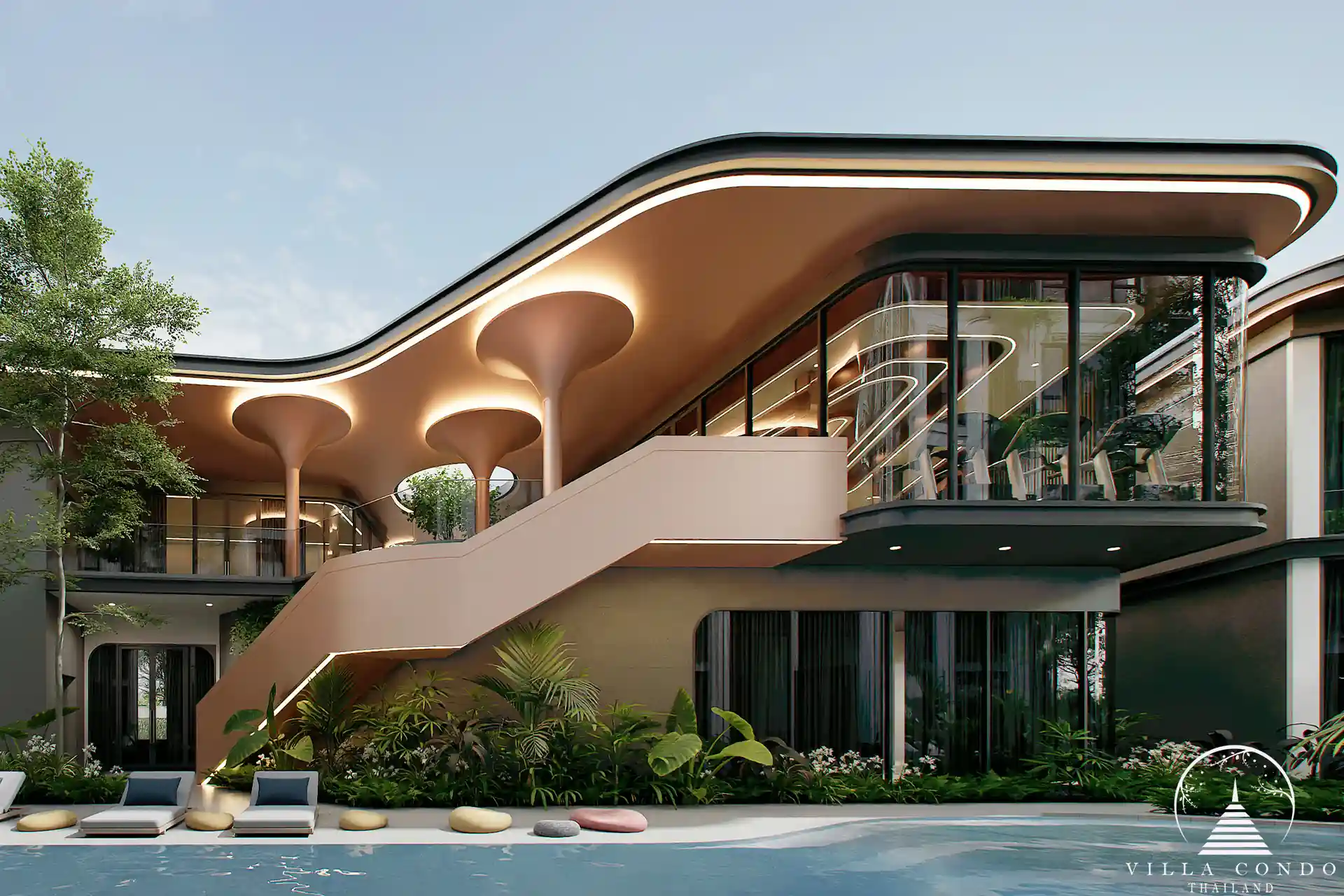 Club house at Bellevue Lagoon condominium