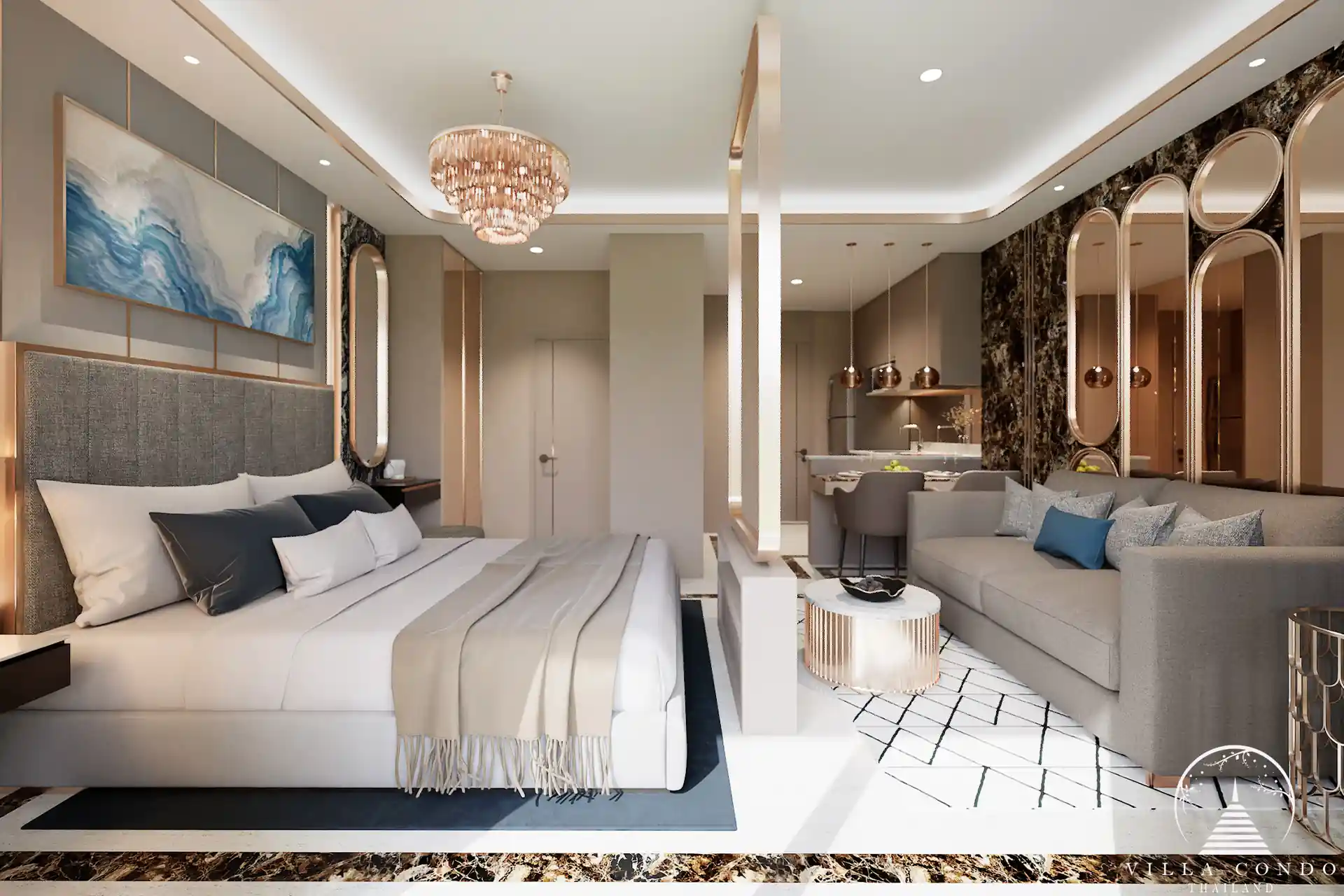 Interior view of Bellevue Lagoon condominium