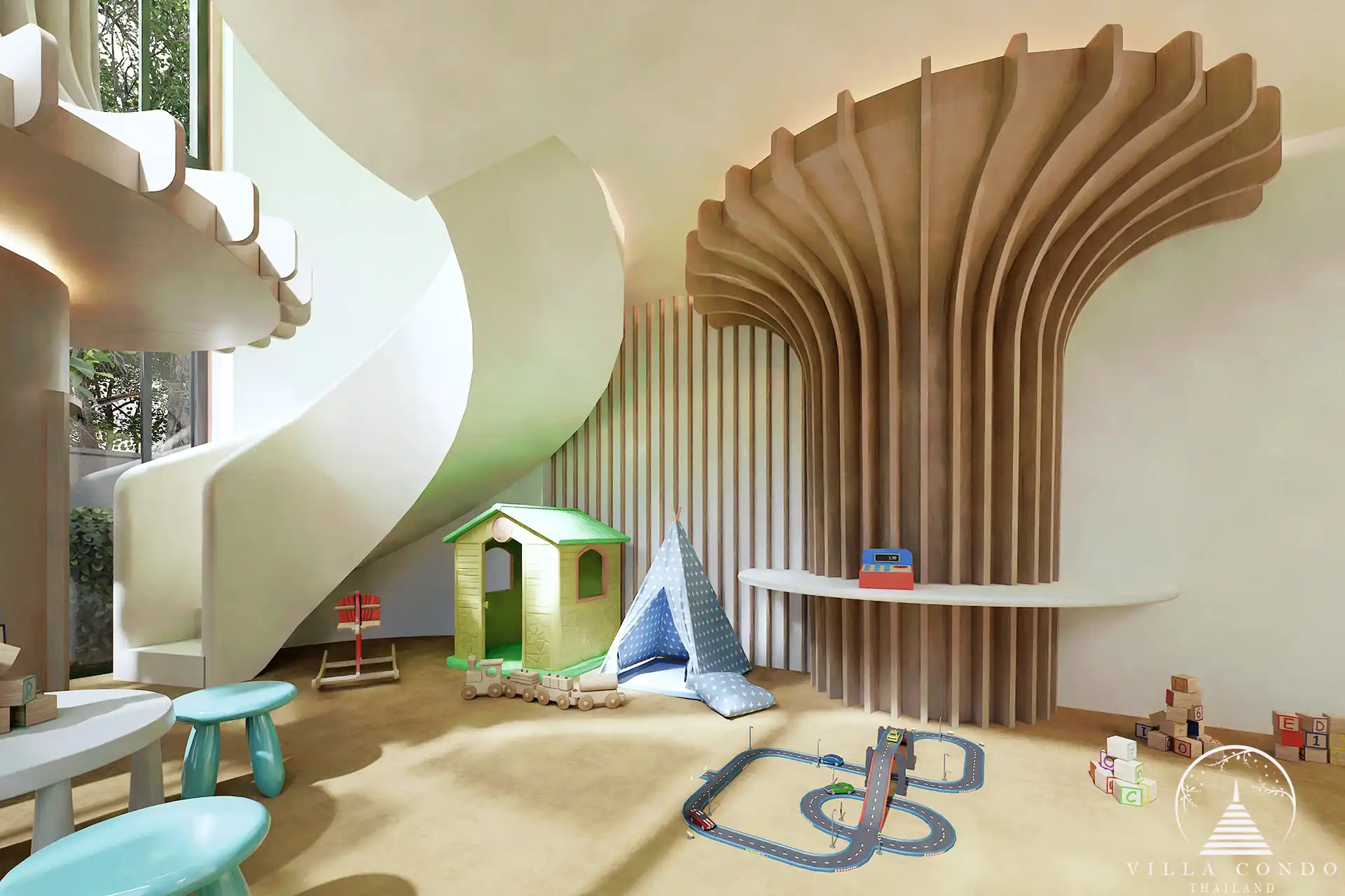 Kids playground in Bellevue Lagoon condominium