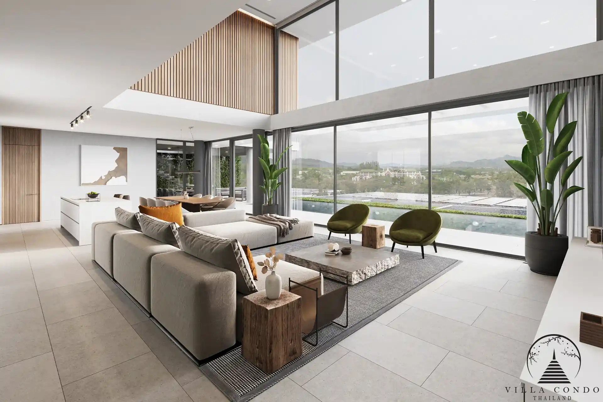 Spacious Living Area at Canopy Hills Villas Living area in Canopy Hills Villas