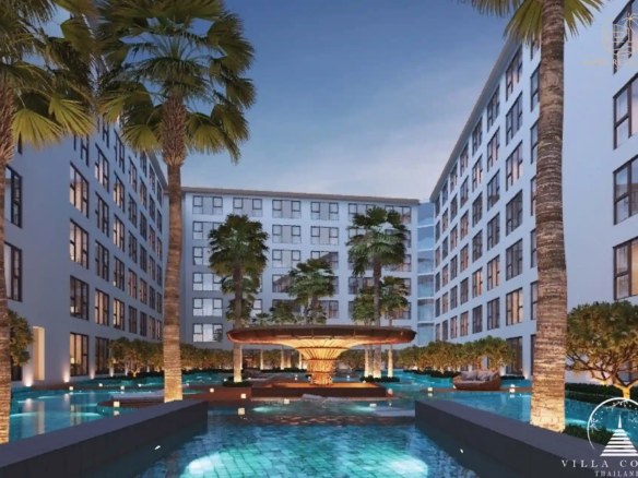 Expansive common pool at Capri Residence Bangtao.