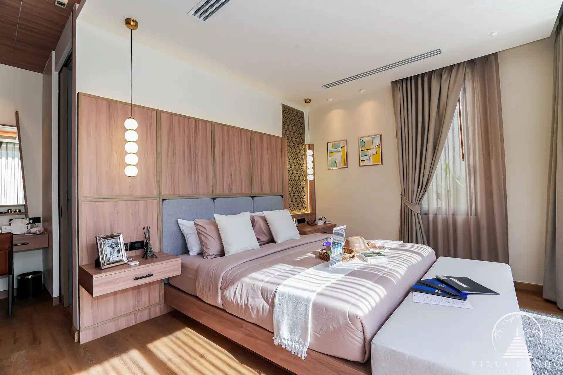 Spacious bedroom in a unit at Erawana Grand pool villas in Phuket