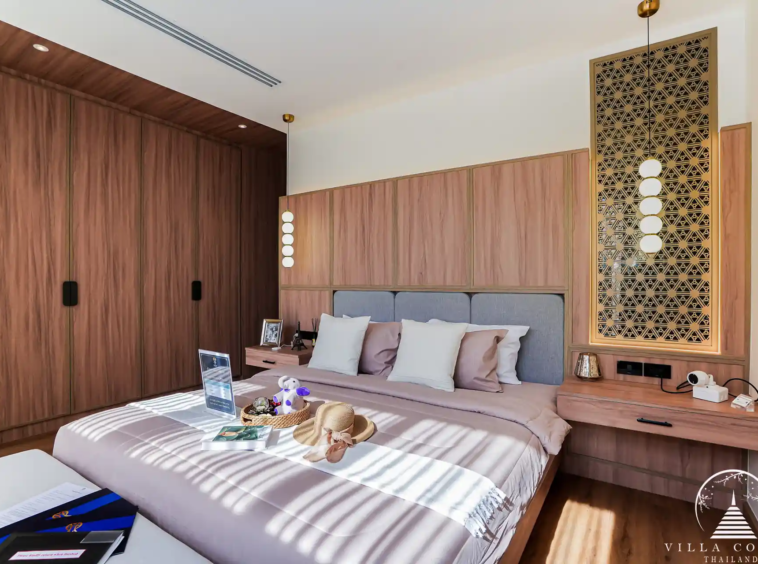 Spacious bedroom in a unit at Erawana Grand pool villas in Phuket