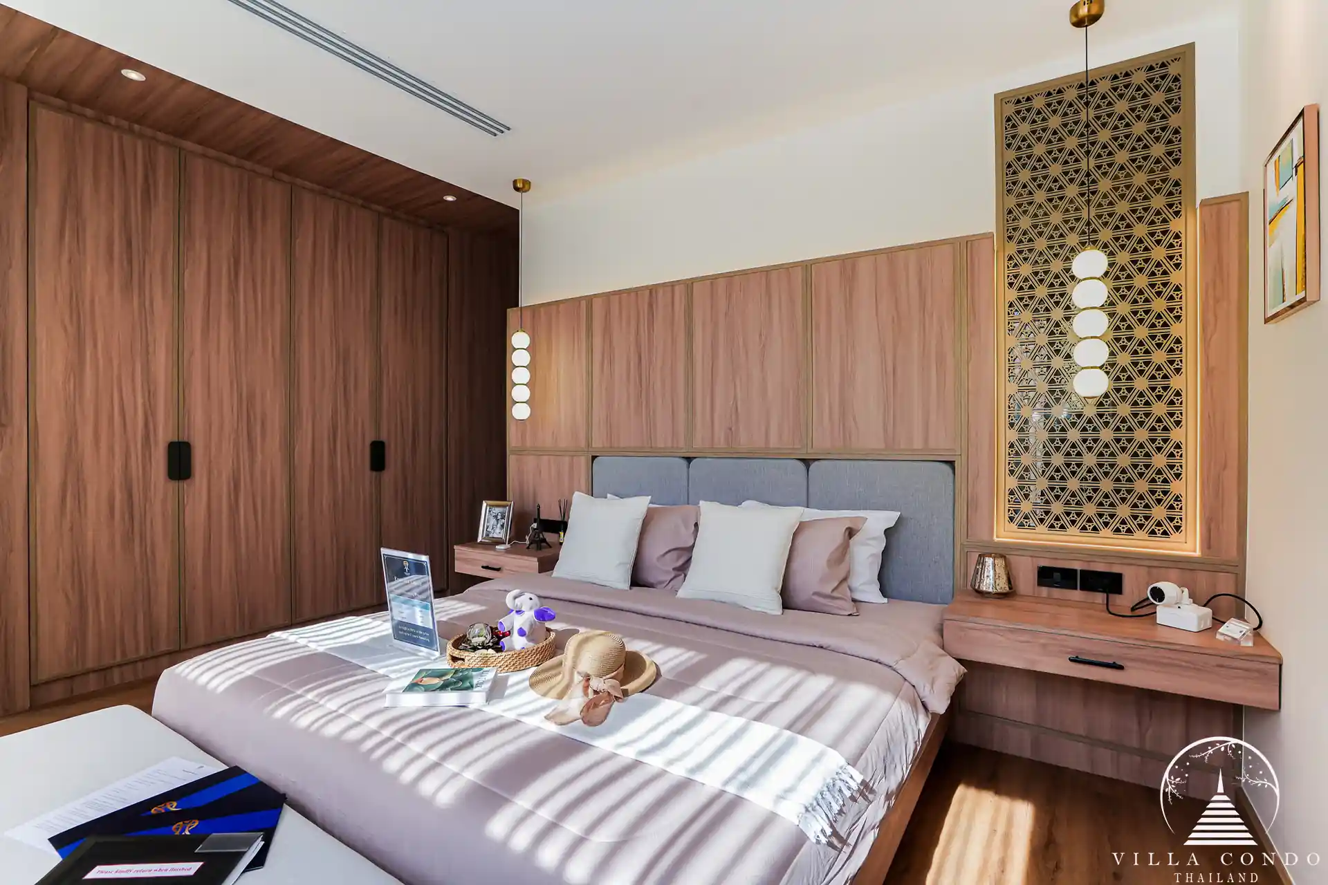Spacious bedroom in a unit at Erawana Grand pool villas in Phuket