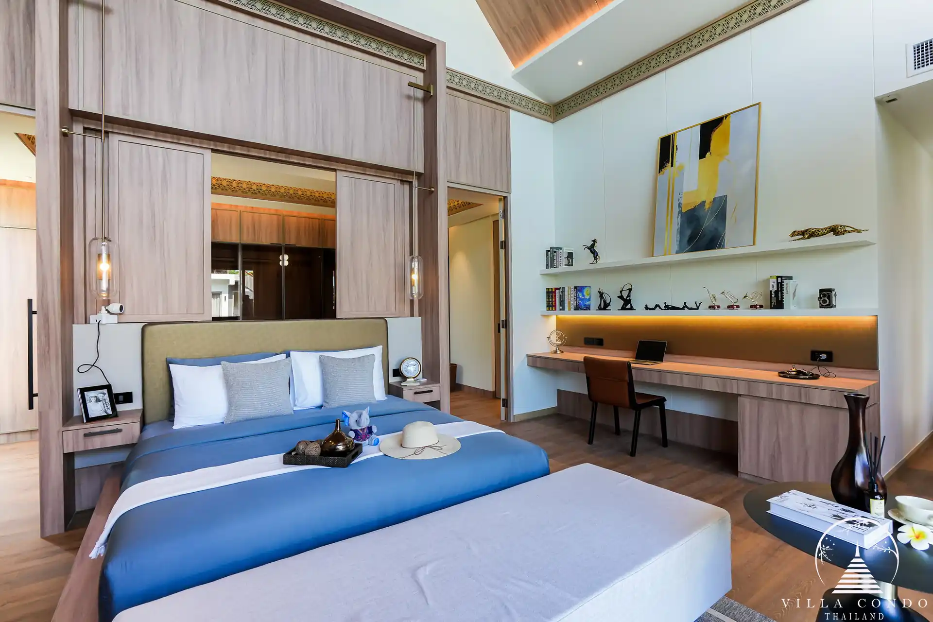 Spacious bedroom in a unit at Erawana Grand pool villas in Phuket