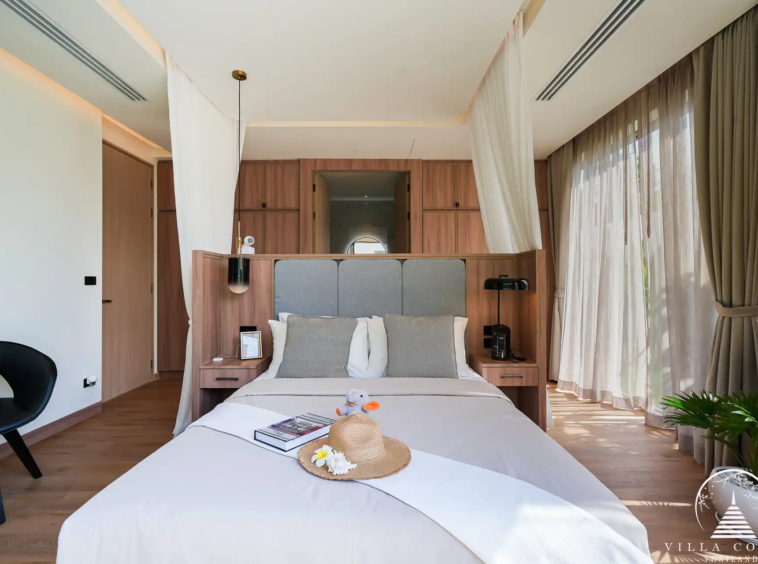 Elegant master bedroom in a unit at Erawana Grand pool villas in Phuket