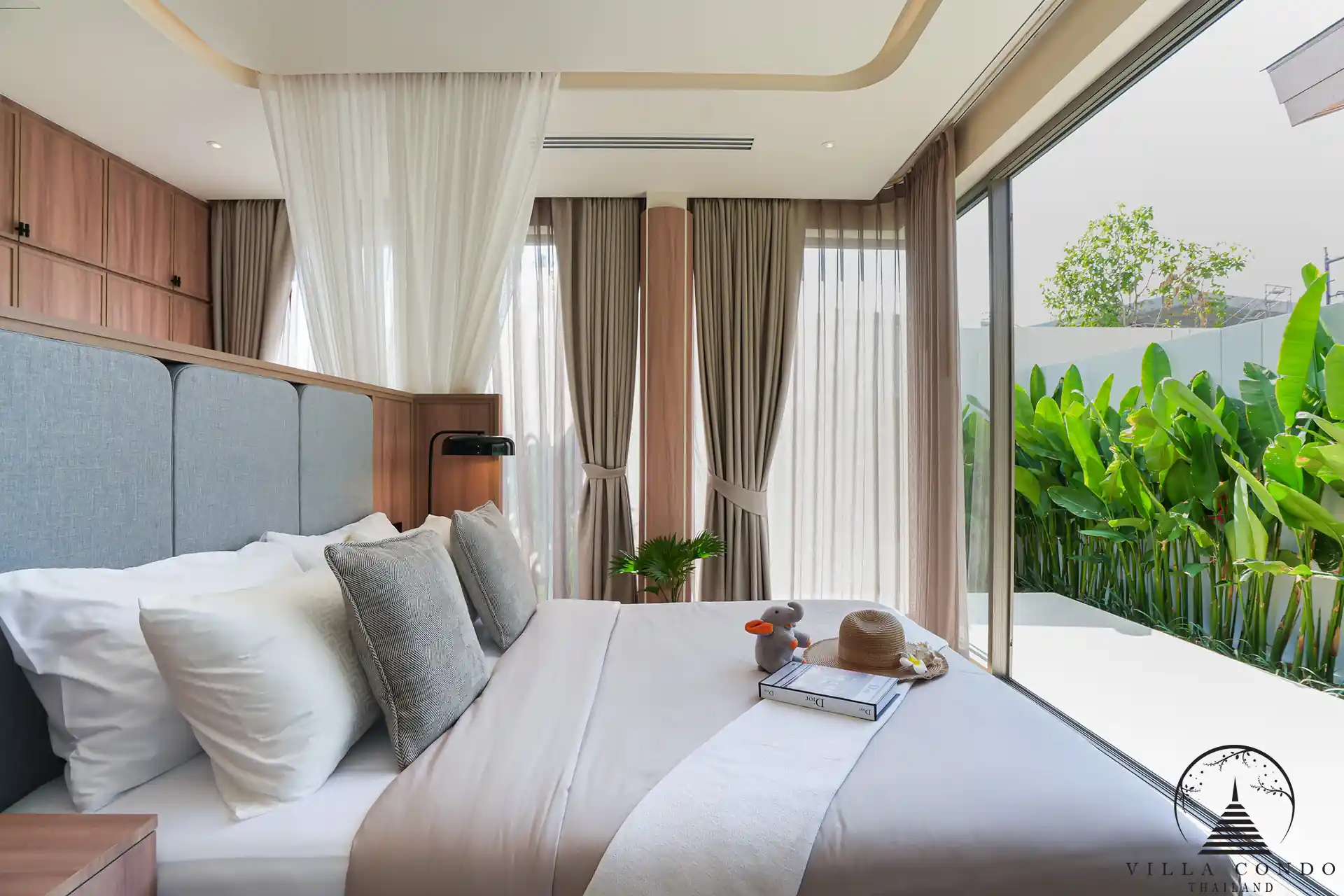 Elegant master bedroom in a unit at Erawana Grand pool villas in Phuket