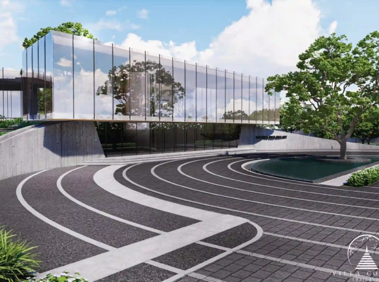 Scenic jogging track in Botanica Hythe Condominium