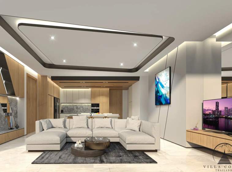 Spacious and stylish living area in Botanica Hythe Condominium