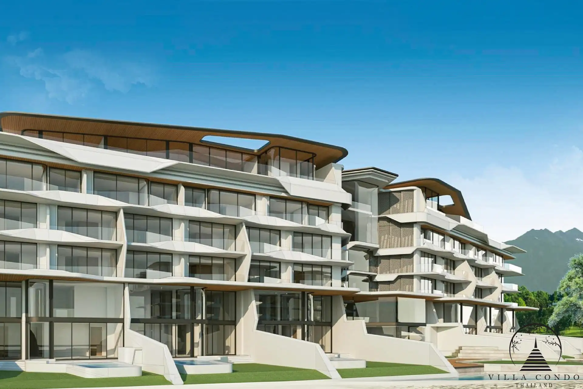 Elegant exterior view of Botanica Hythe Condominium in Phuket