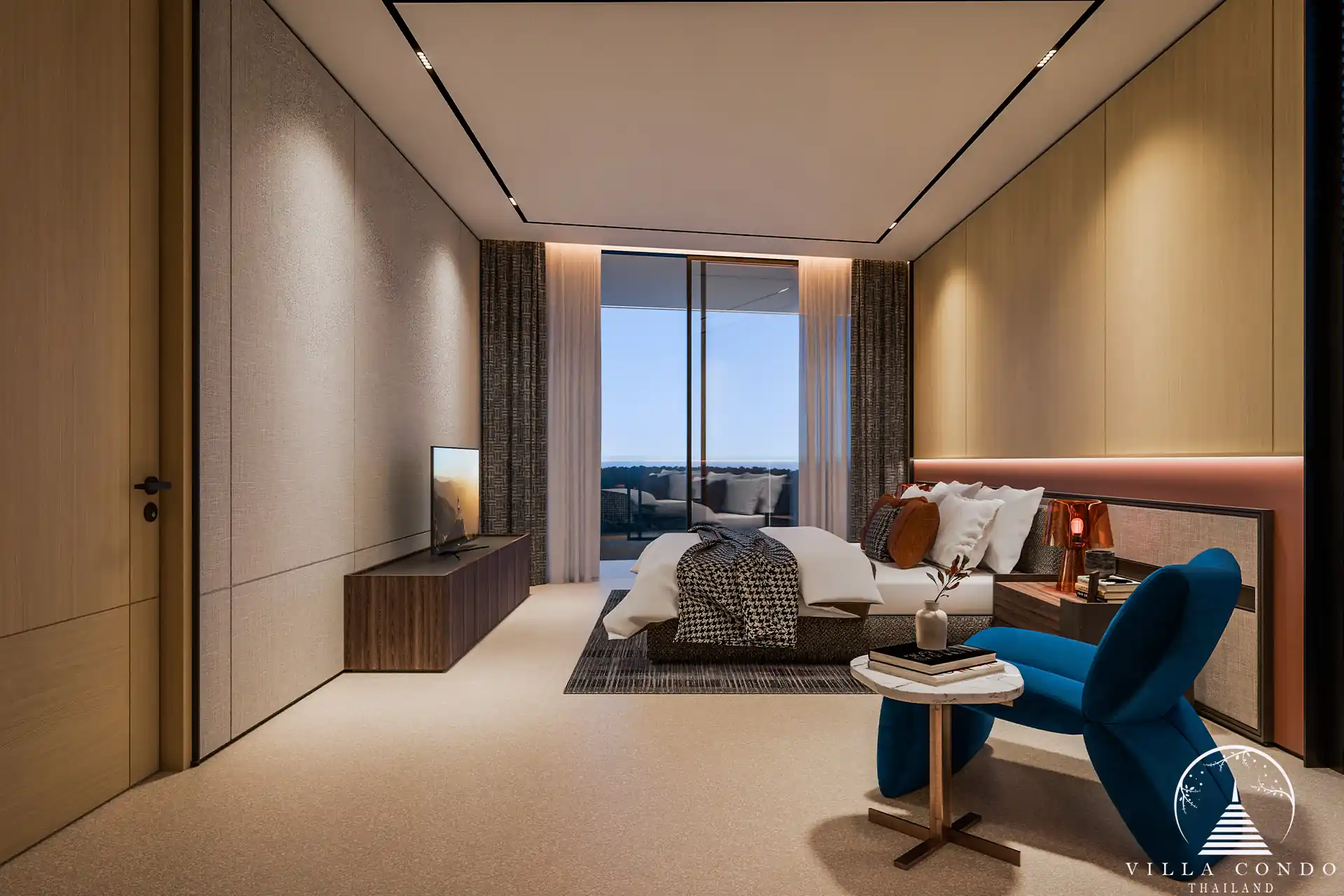 Spacious bedroom in ISOLA II villa