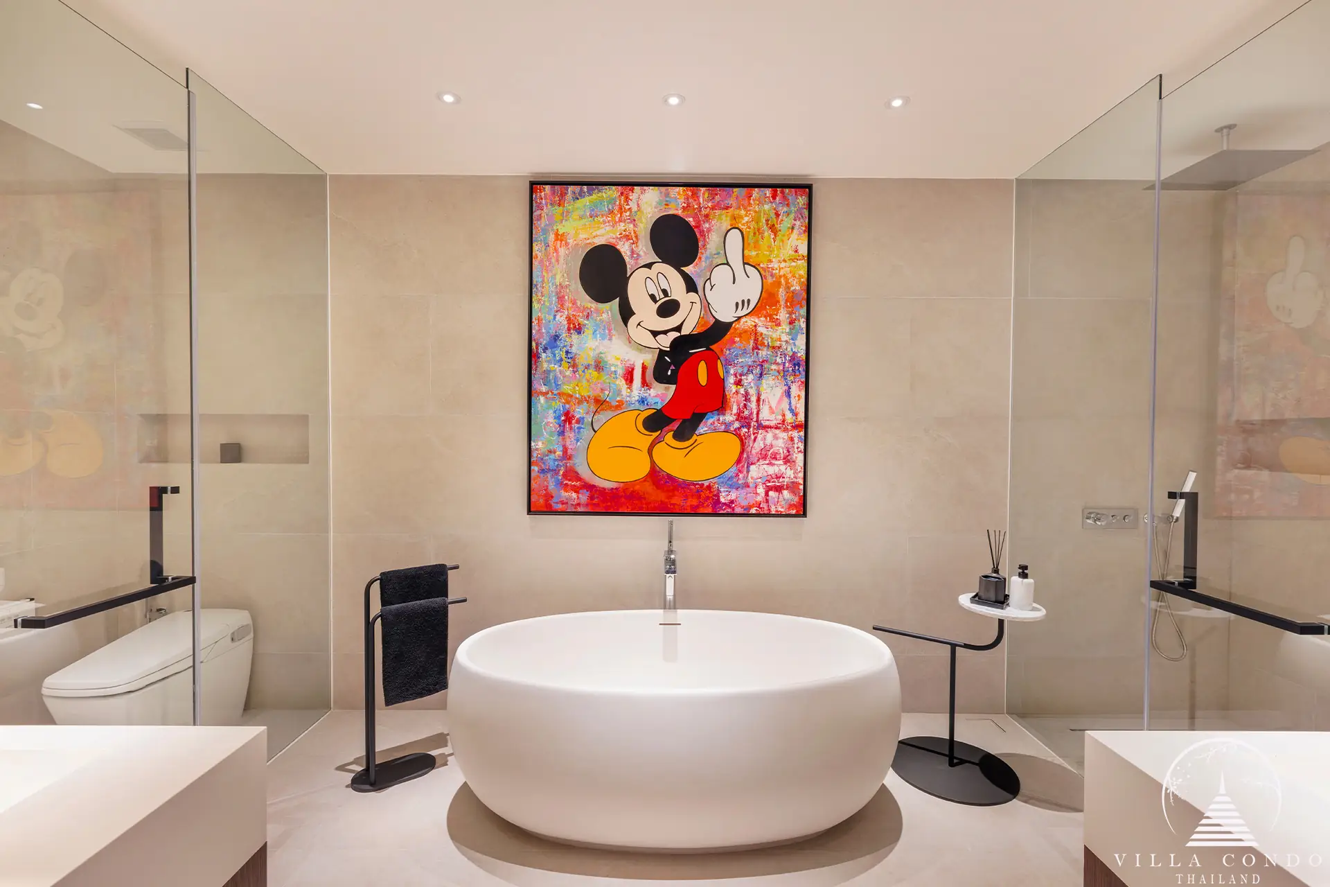 Opulent master bathroom in ISOLA II villa