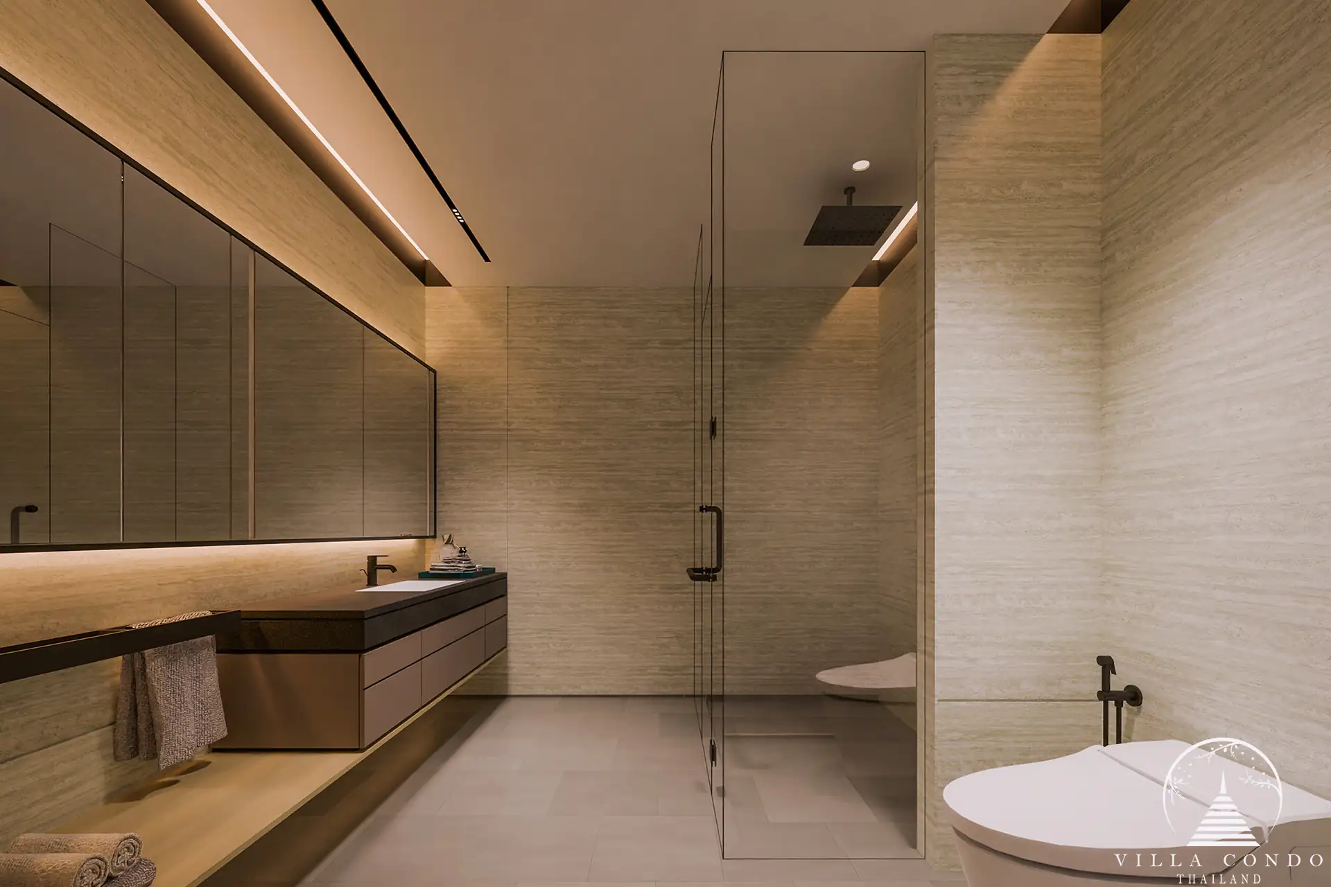 Elegant bathroom in ISOLA II villa