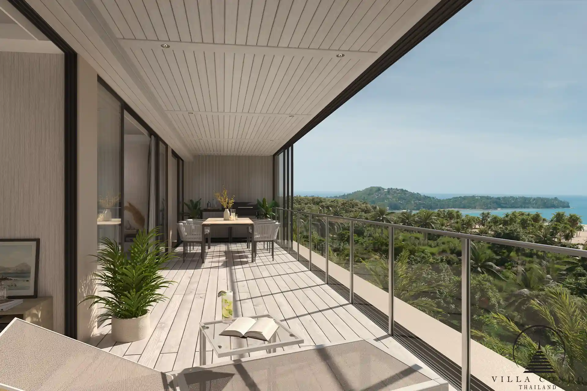 Scenic balcony view at Laguna Seaside Residences.