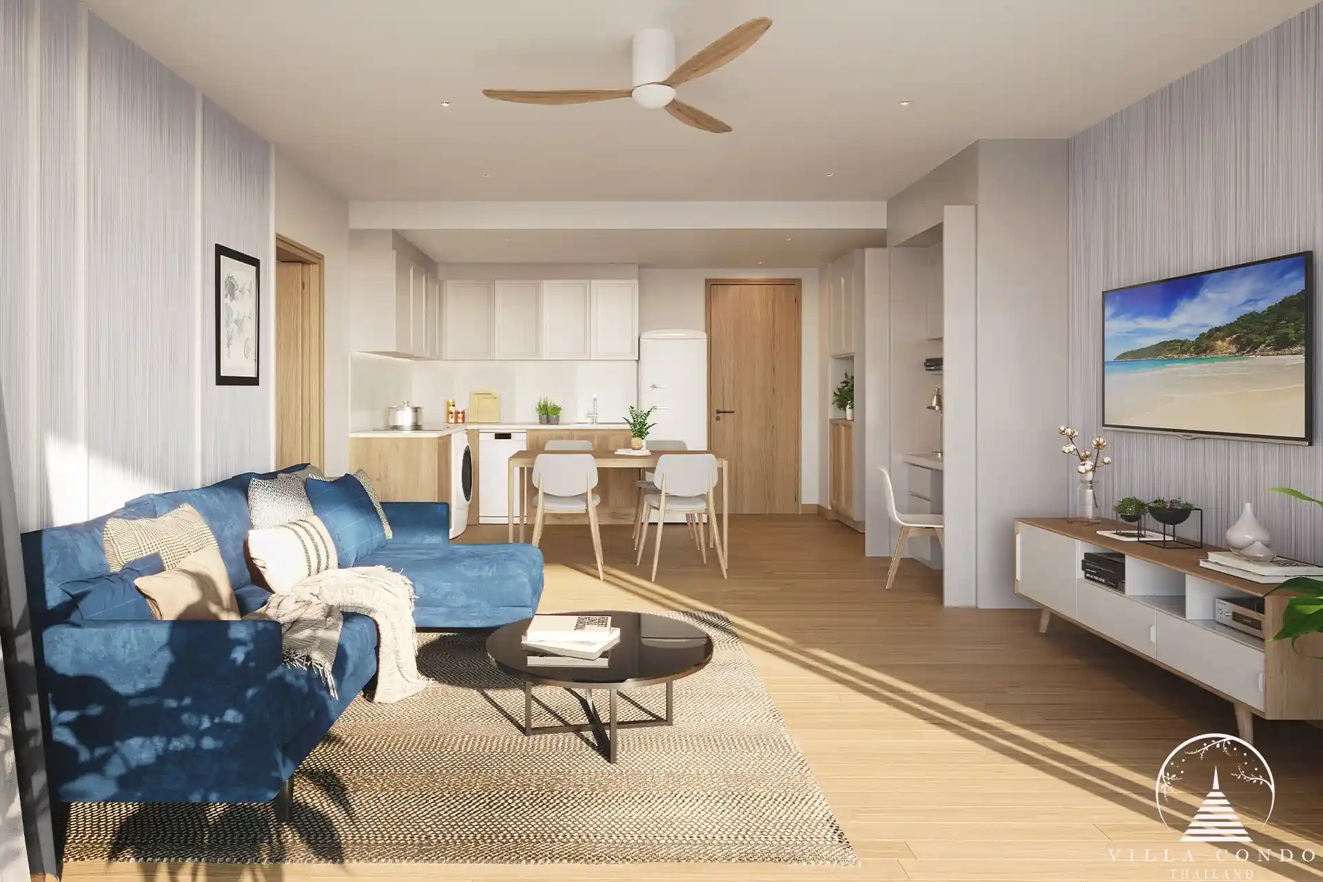 Interior view of a luxurious living space at Laguna Seaside Residences.