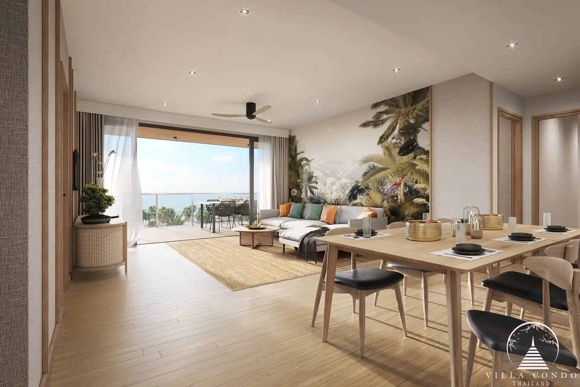 Interior view of a luxurious living space at Laguna Seaside Residences.