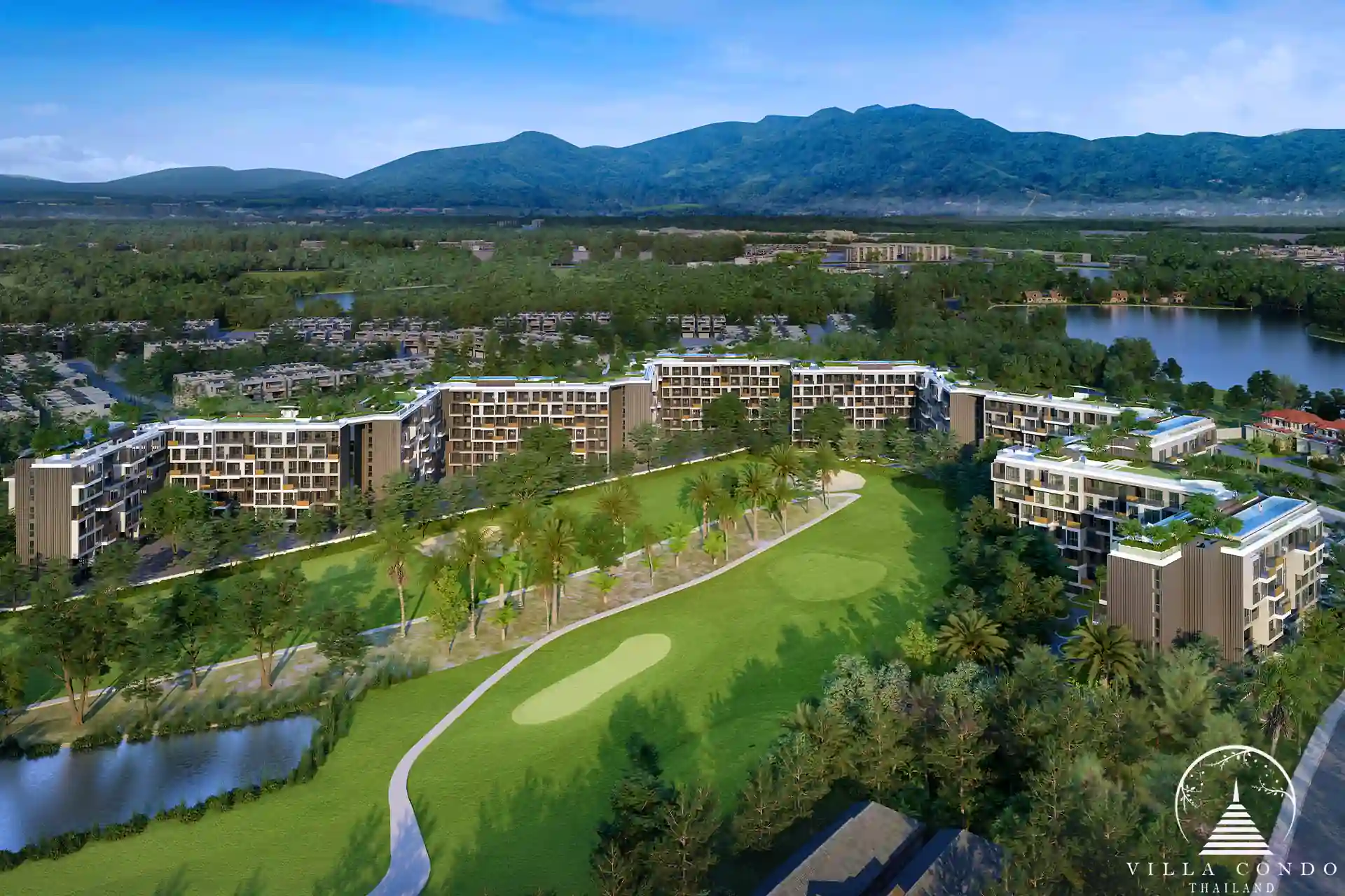 Golf course view from Laguna Skypark