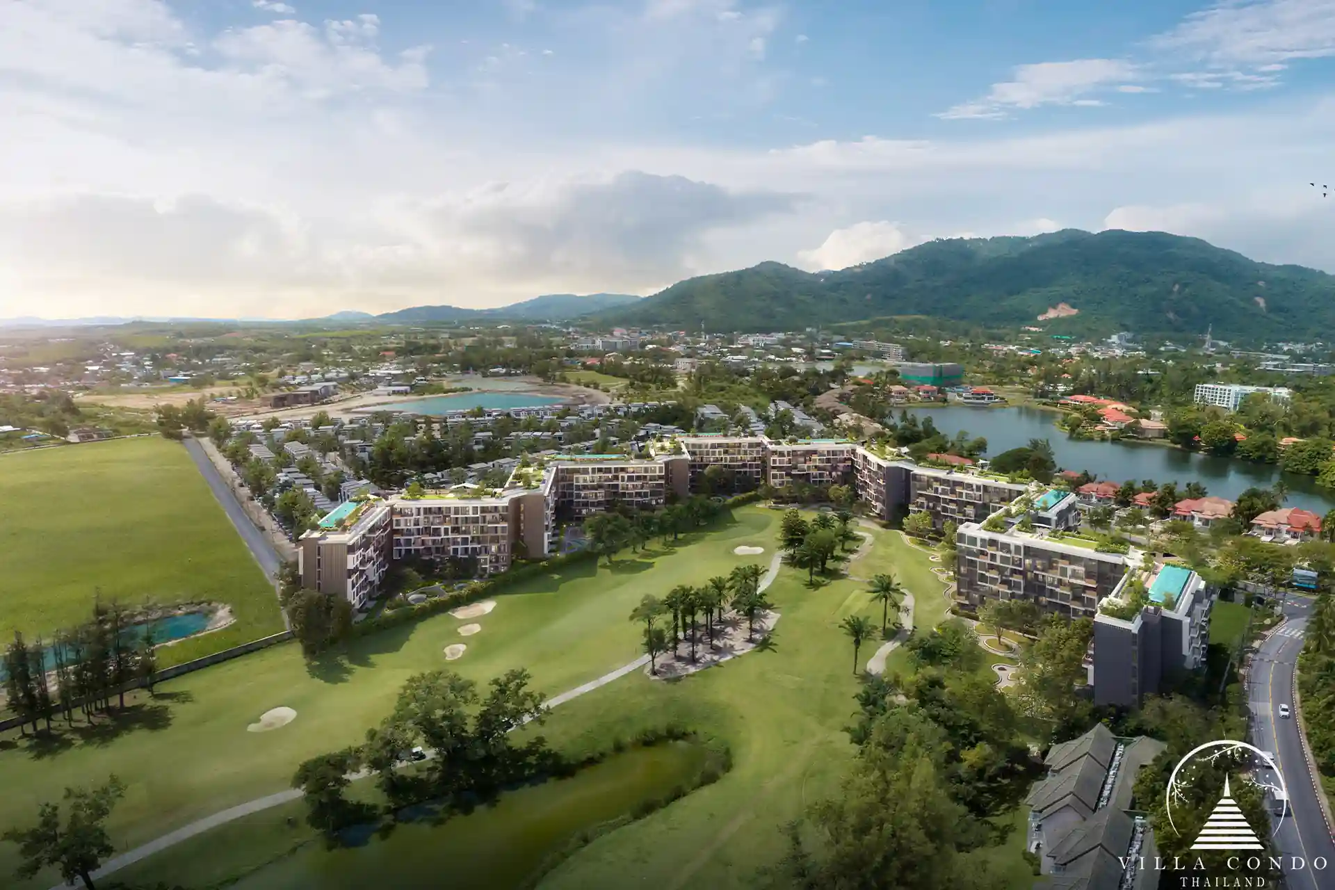 Golf course view from Laguna Skypark