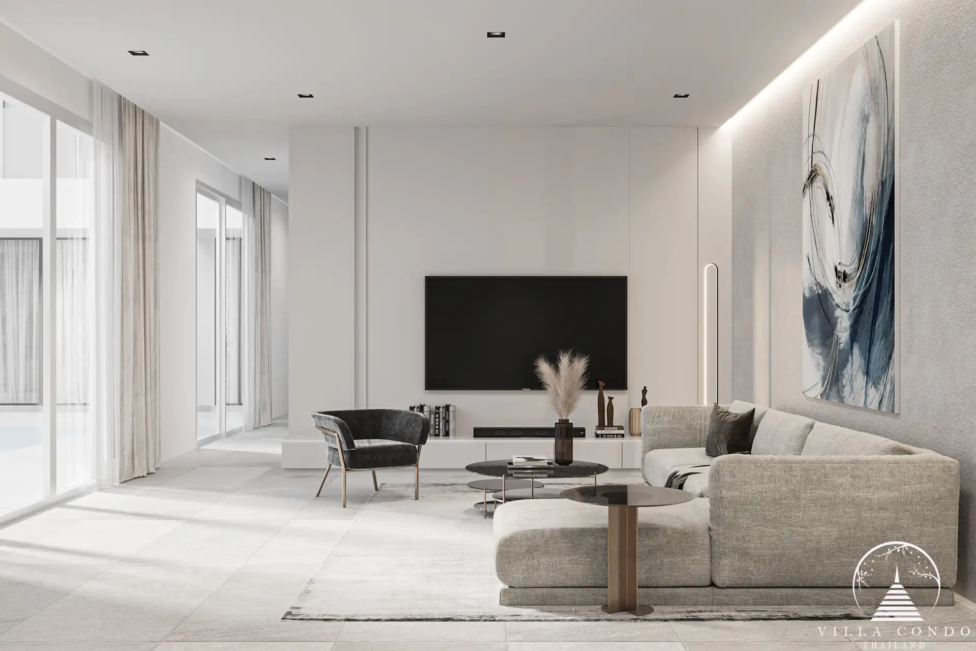 Interior view of Lay Pearl Villas in Rawai, Phuket