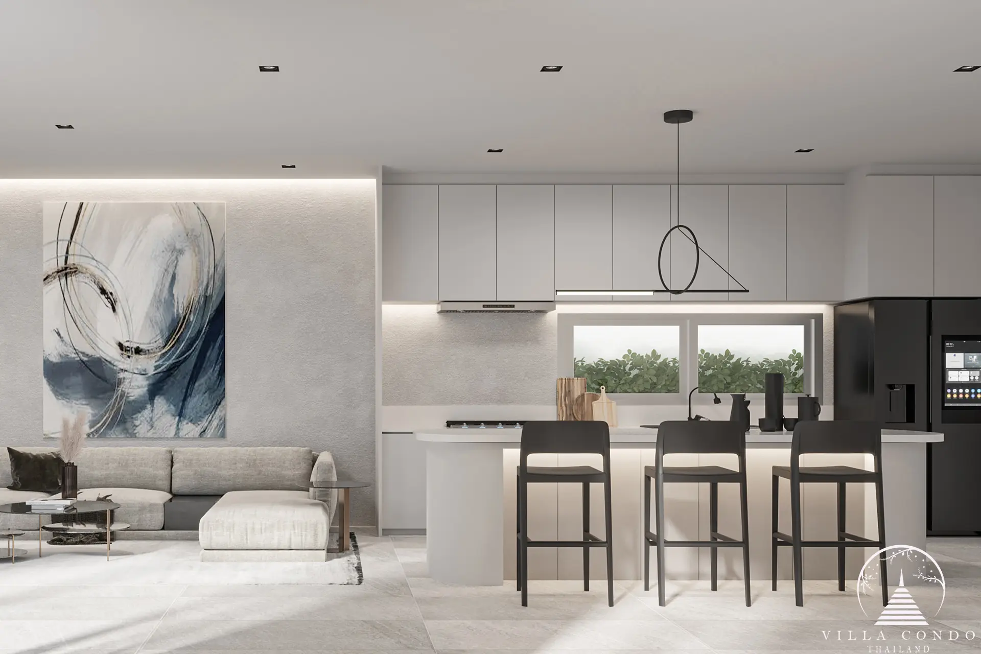 Fully-equipped kitchen in Lay Pearl Villas in Rawai, Phuket