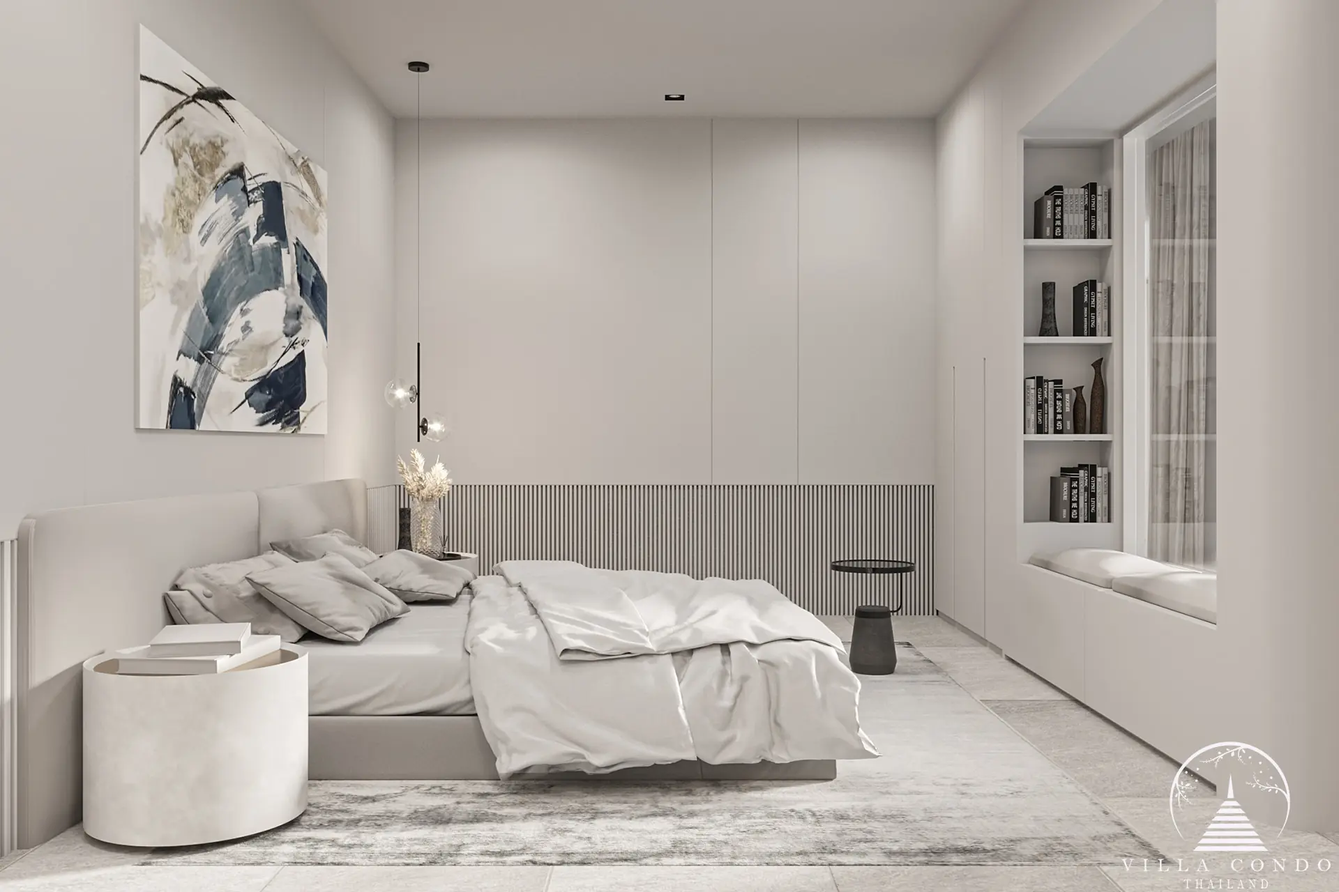 Spacious bedroom in Lay Pearl Villas in Rawai, Phuket