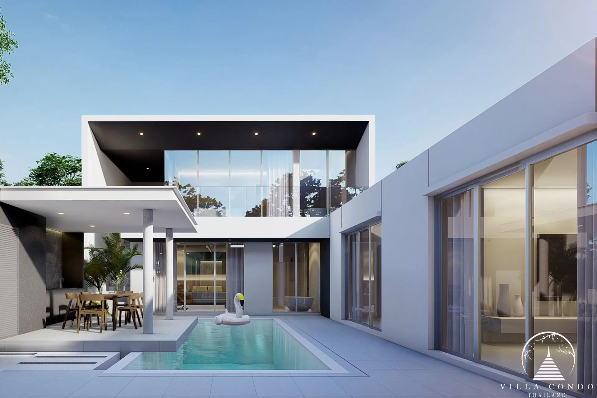 Lush outdoor area at Lay Pearl Villas in Rawai, Phuket