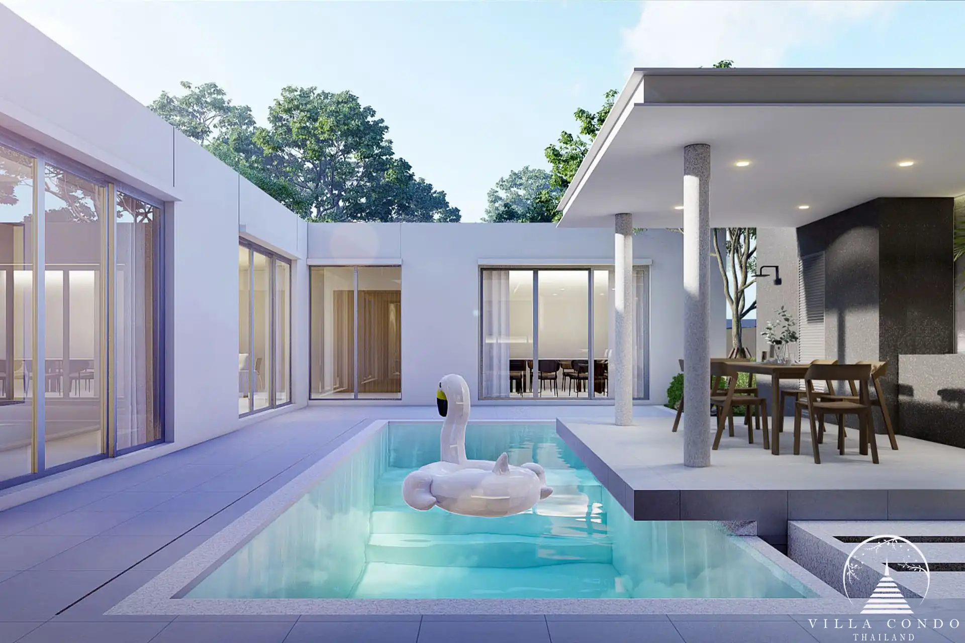 Luxurious private pool at Lay Pearl Villas in Rawai, Phuket