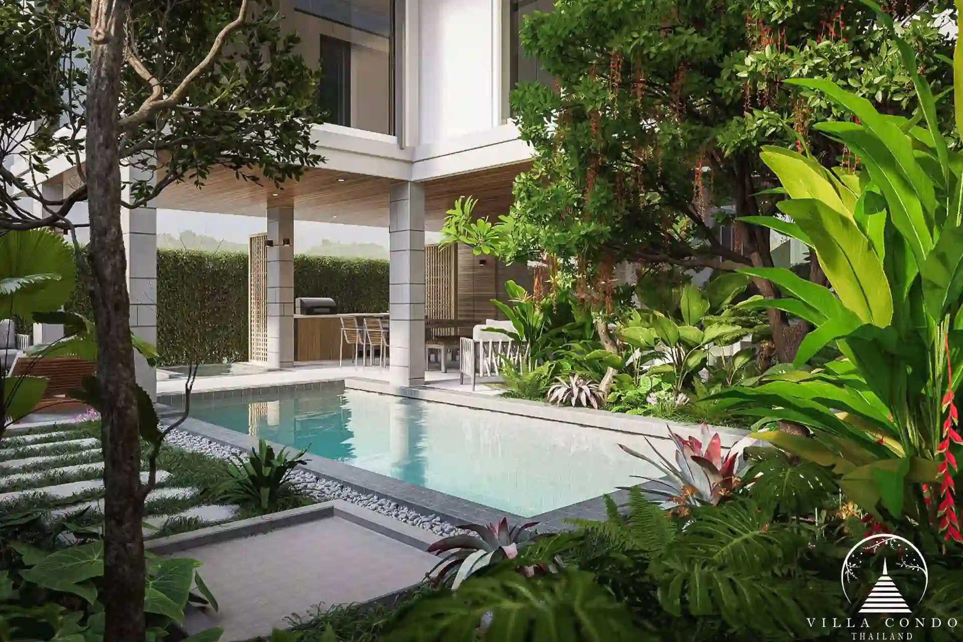 Private pool at Marquis Estates villa in Phuket