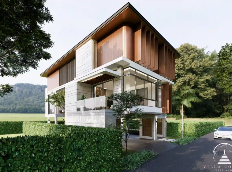 Grand entrance of Marquis Estates villa in Phuket