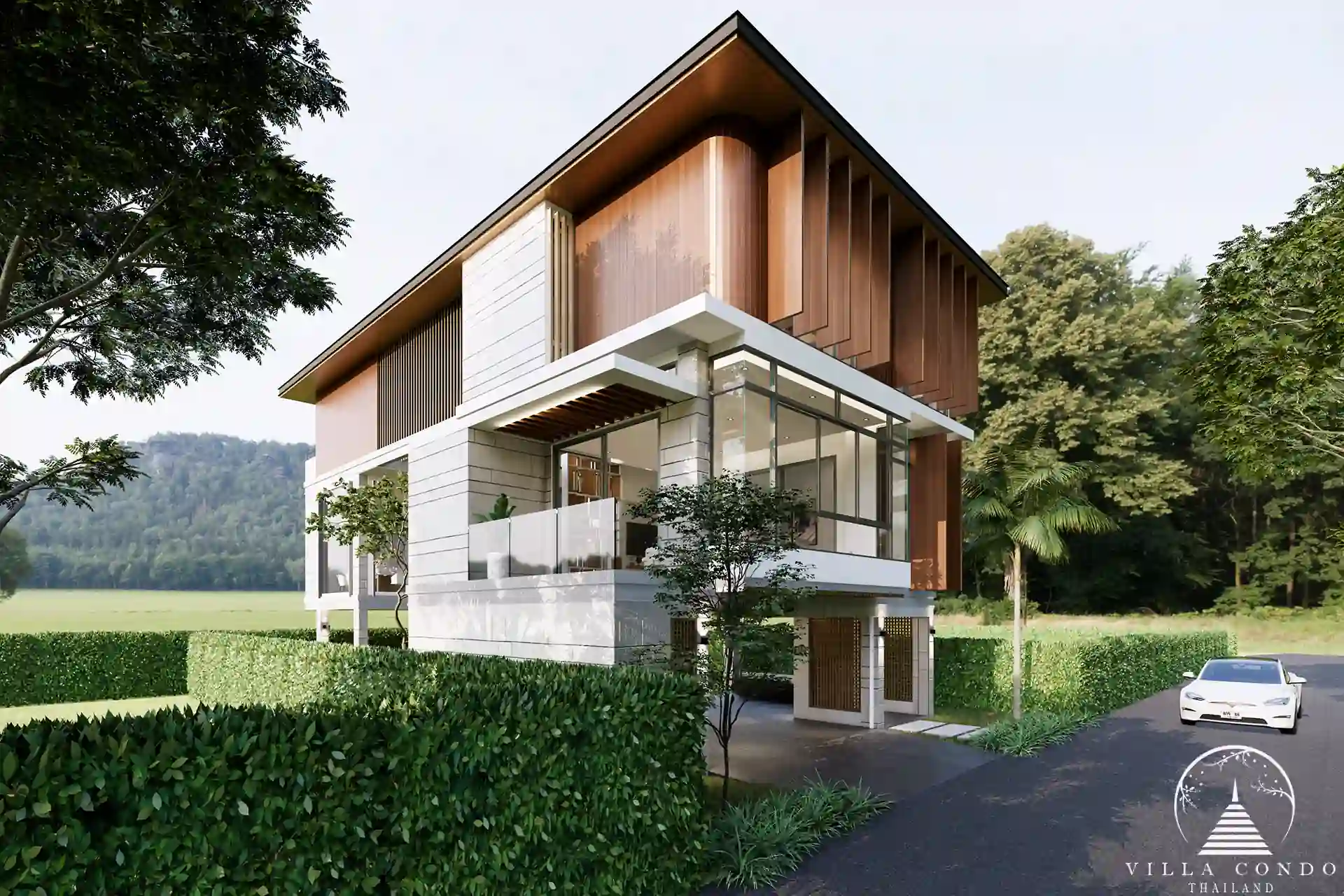 Grand entrance of Marquis Estates villa in Phuket