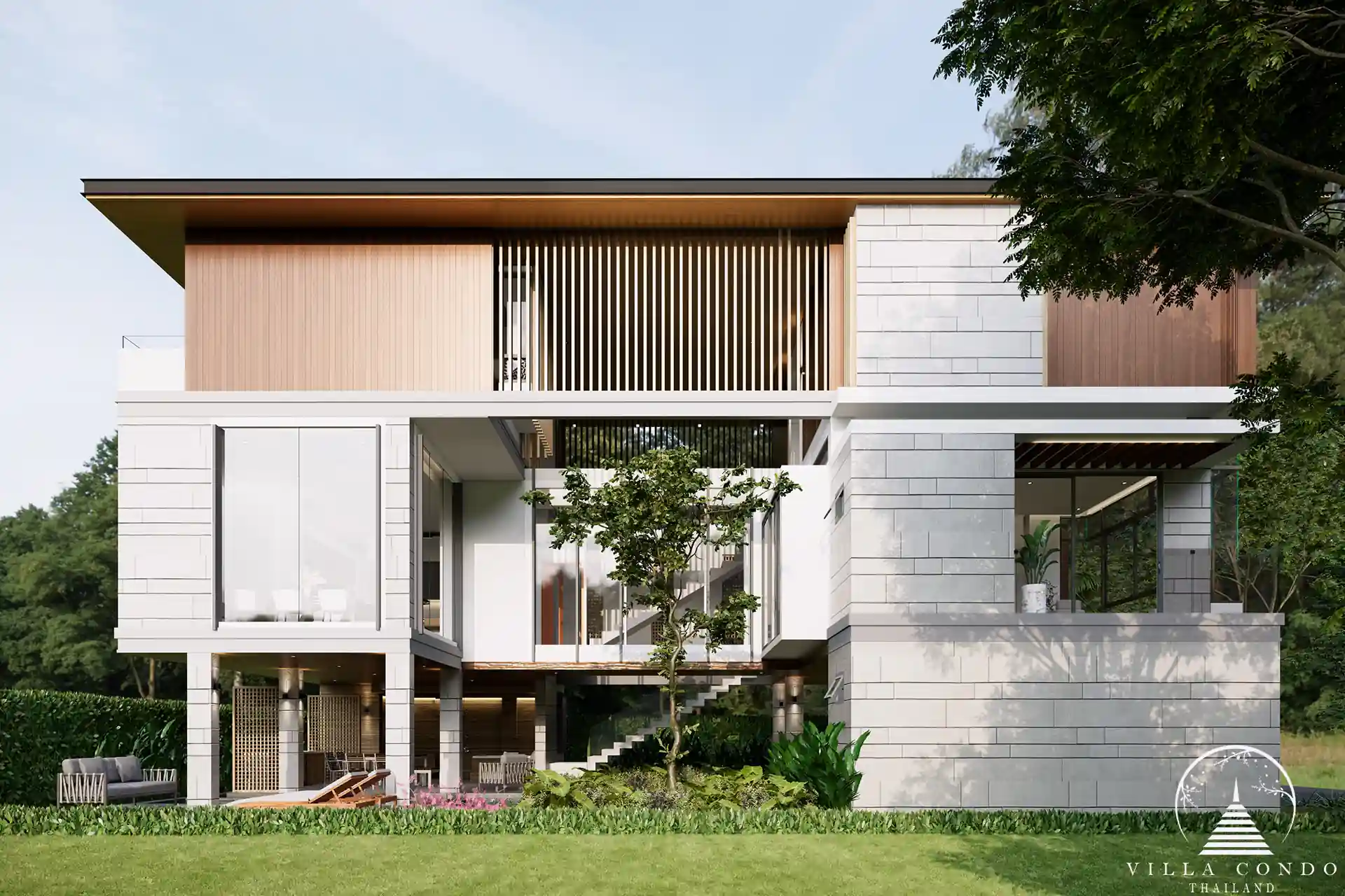 Exterior view of Marquis Estates villas in Phuket, Thailand