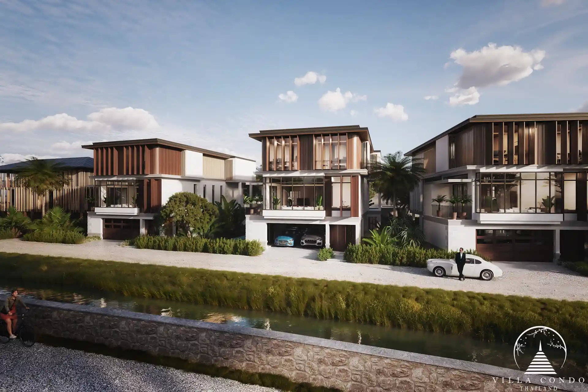 Exterior view of Marquis Estates villas in Phuket, Thailand