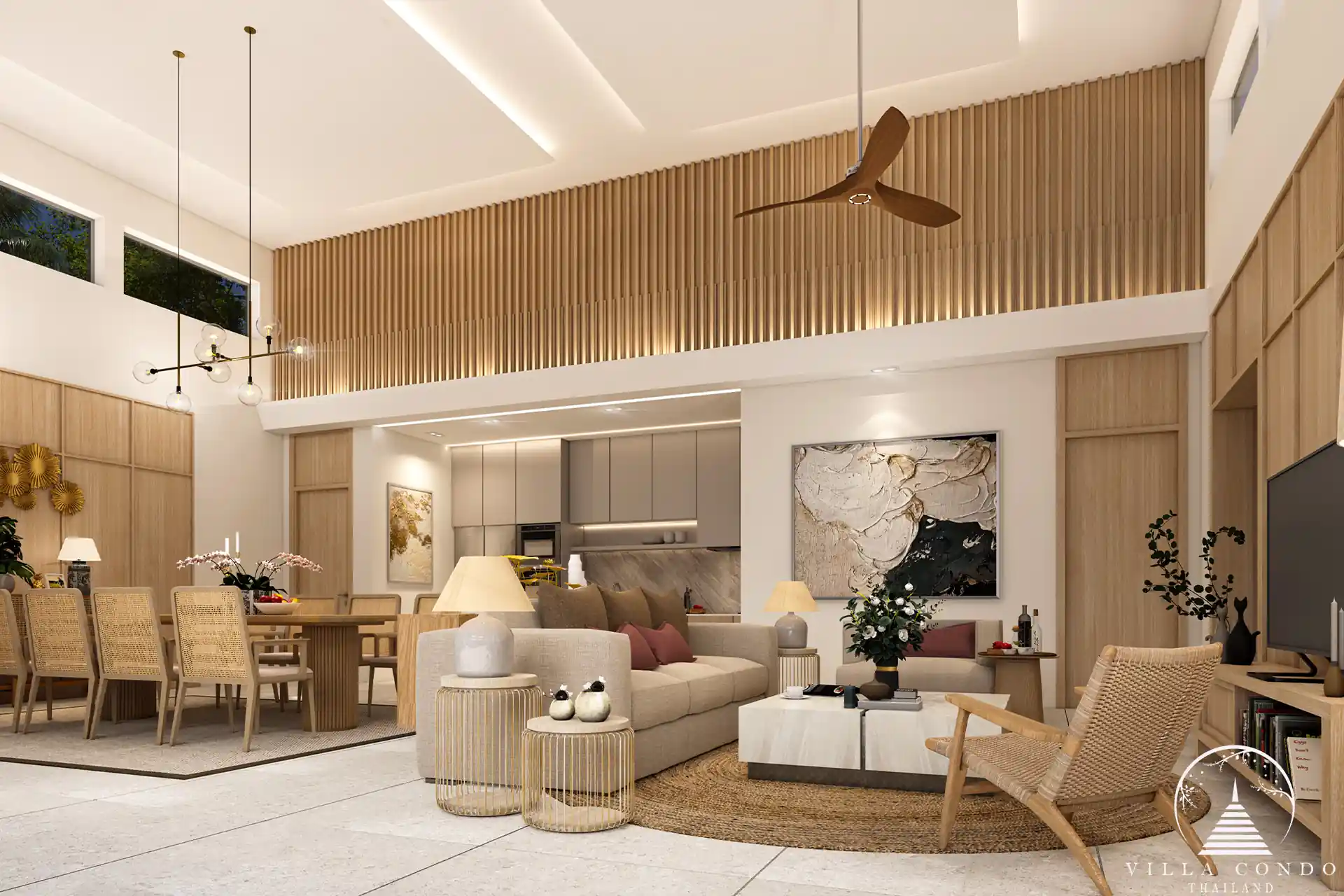 Monetaria Villas interior living space