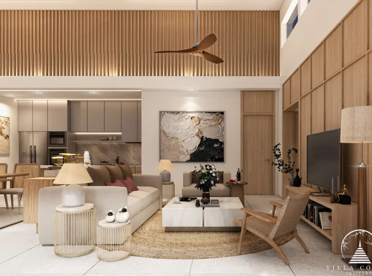 Monetaria Villas spacious living area