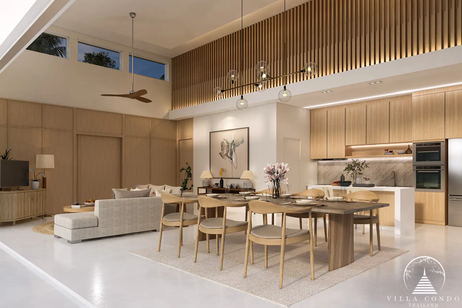 Monetaria Villas interior living space