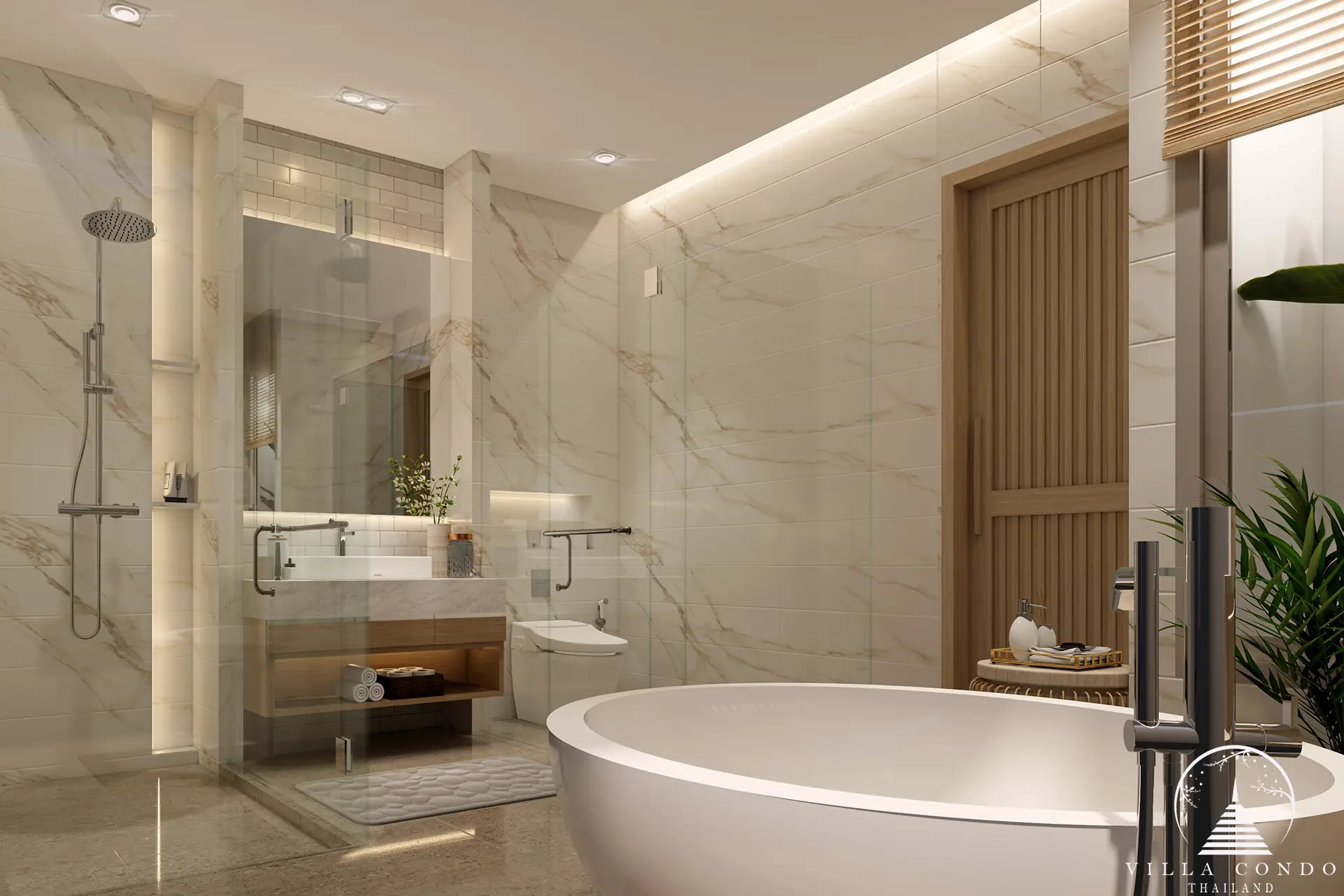 Monetaria Villas TYPE A MASTER BATHROOM