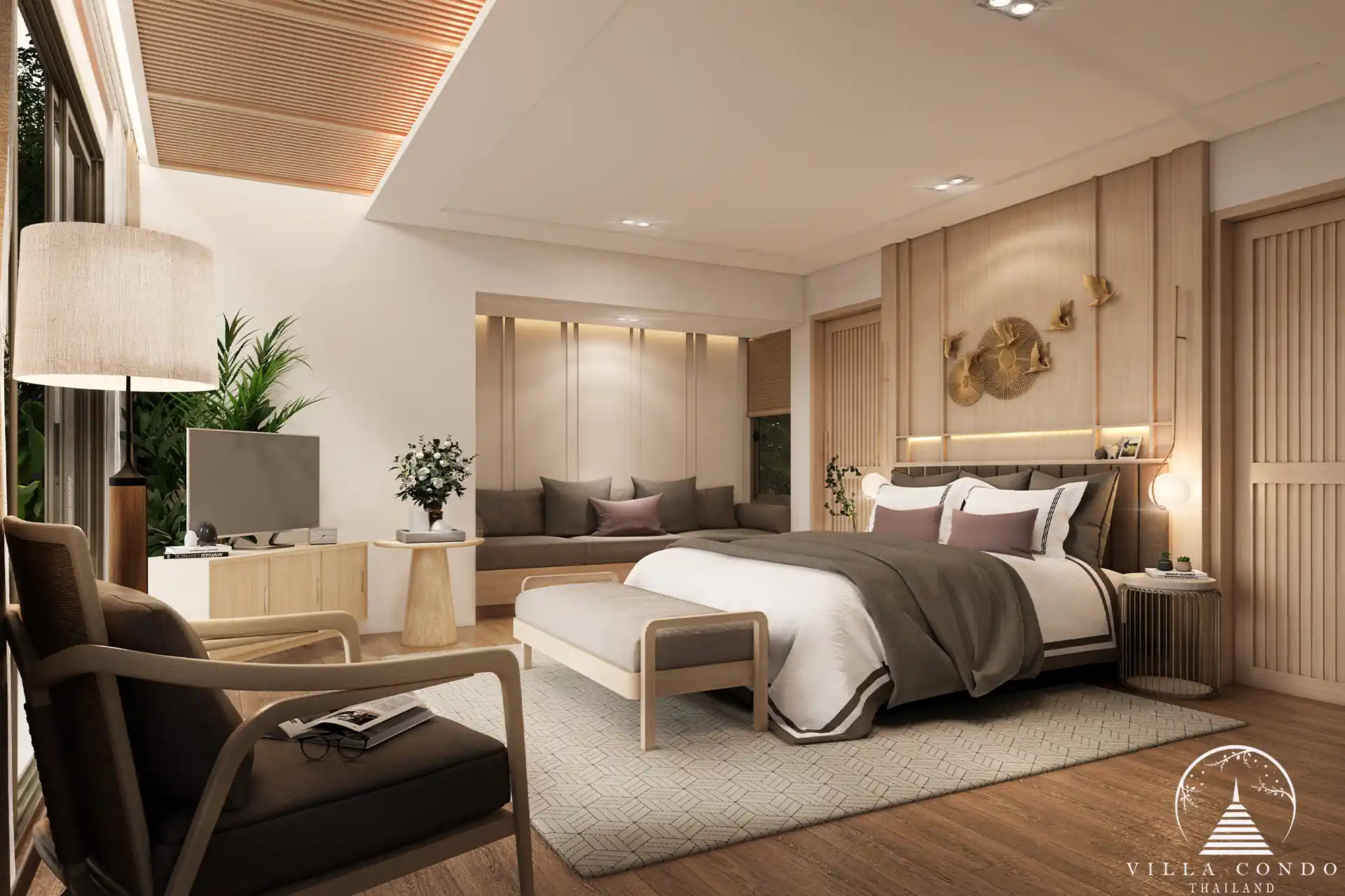 Monetaria Villas TYPE A MASTER BEDROOM