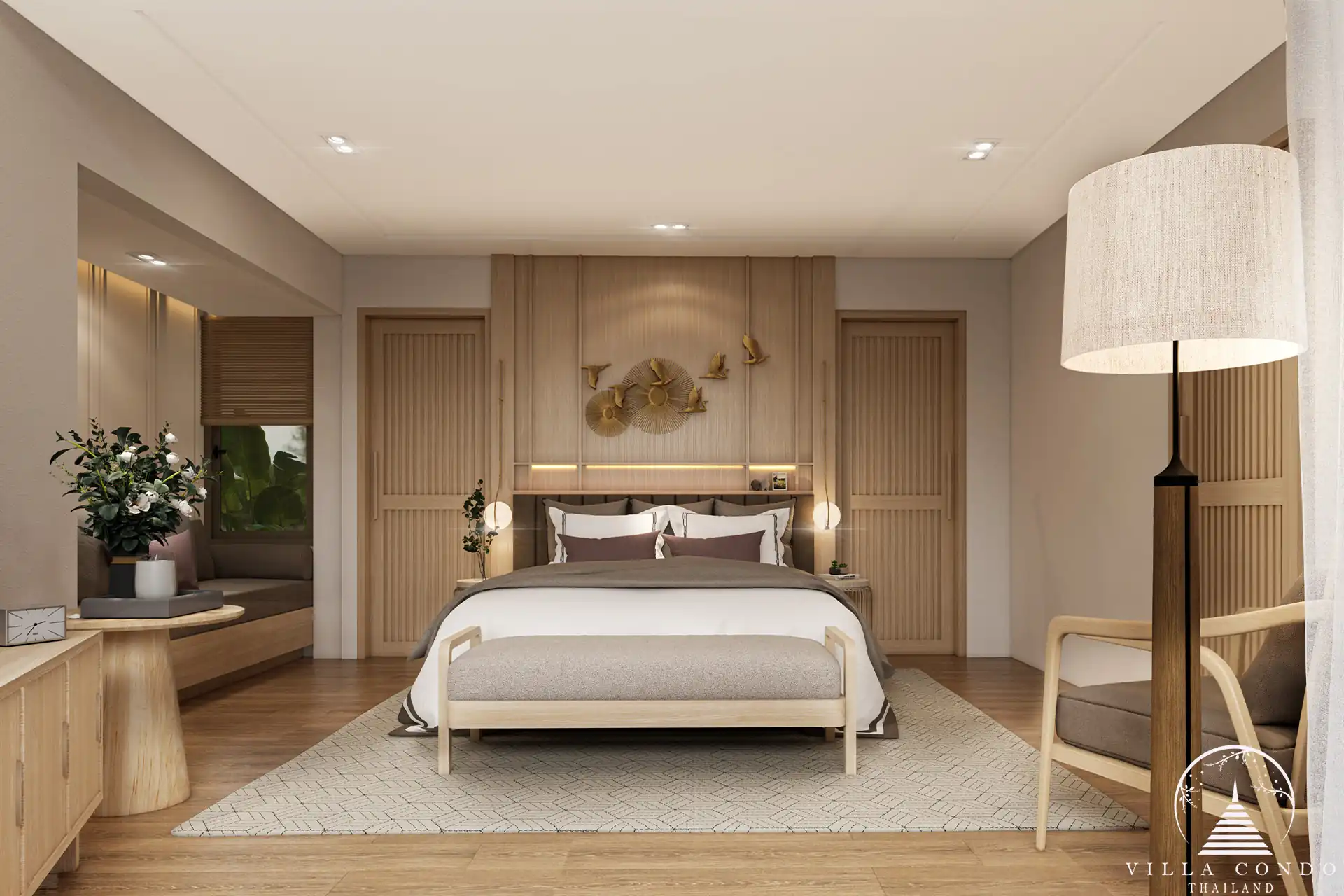 Monetaria Villas TYPE A MASTER BEDROOM