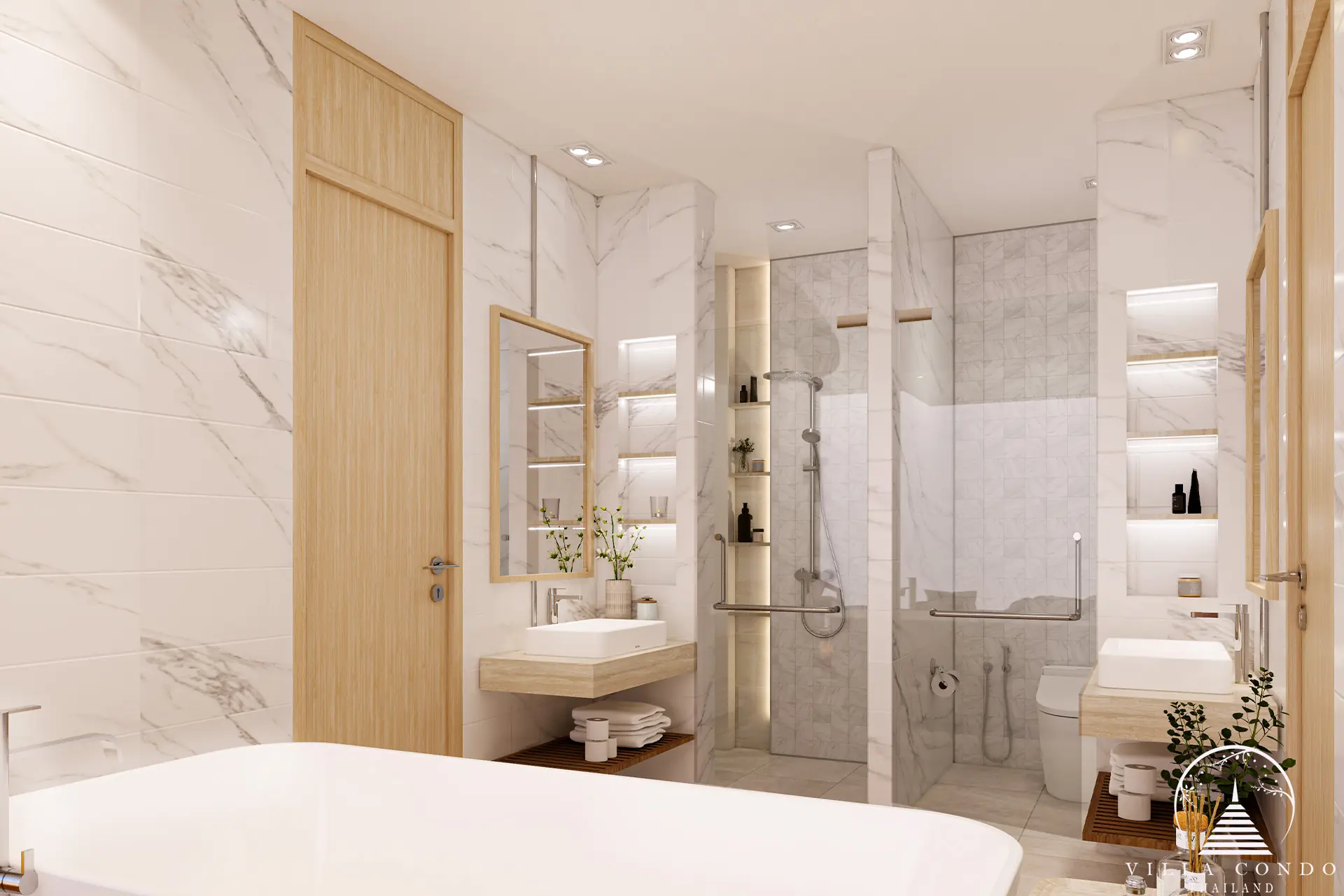 Monetaria Villas TYPE B MASTER BATHROOM